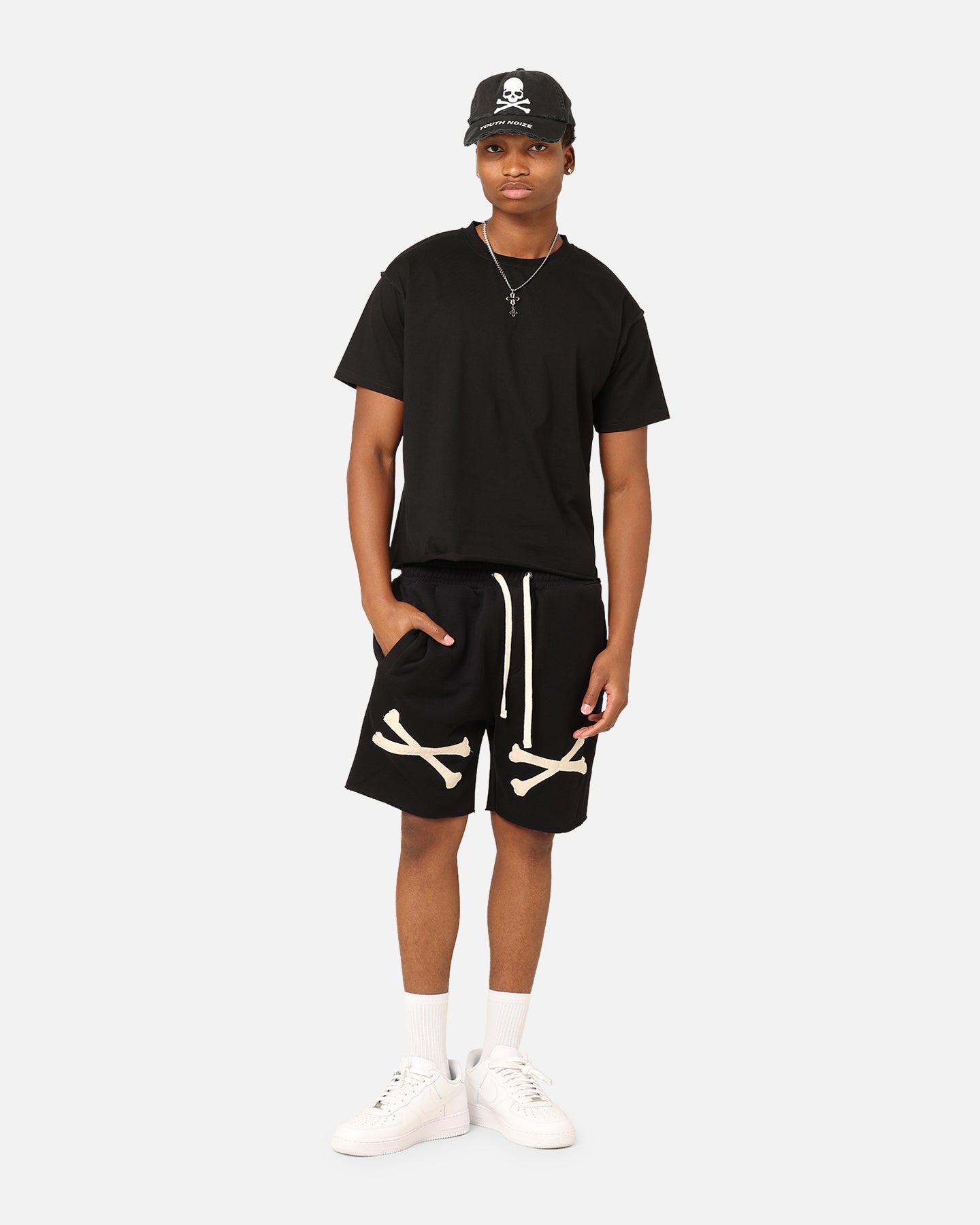 Saint Morta Lafayette Cropped T-Shirt Black