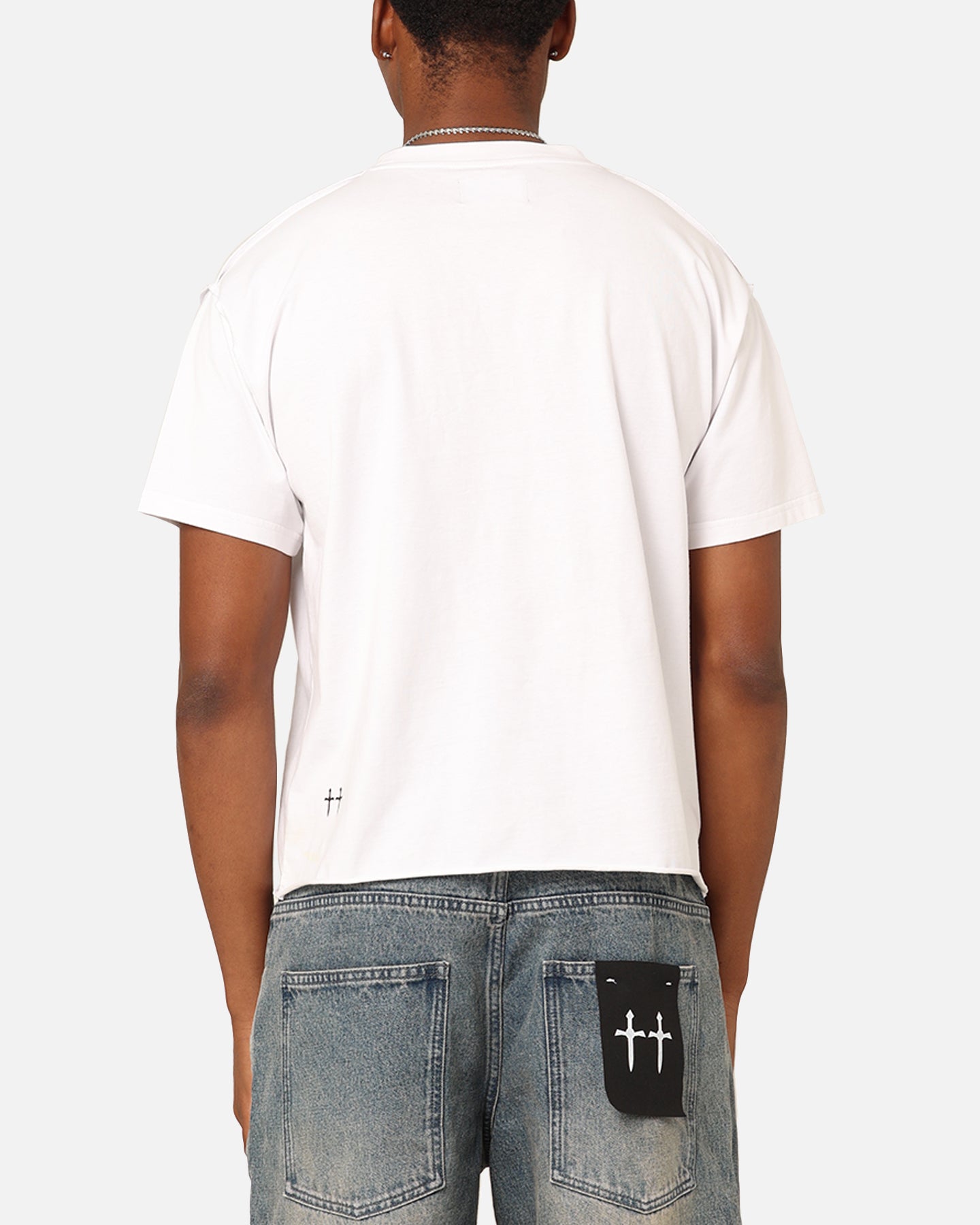 Saint Morta Lafayette Cropped T-Shirt White