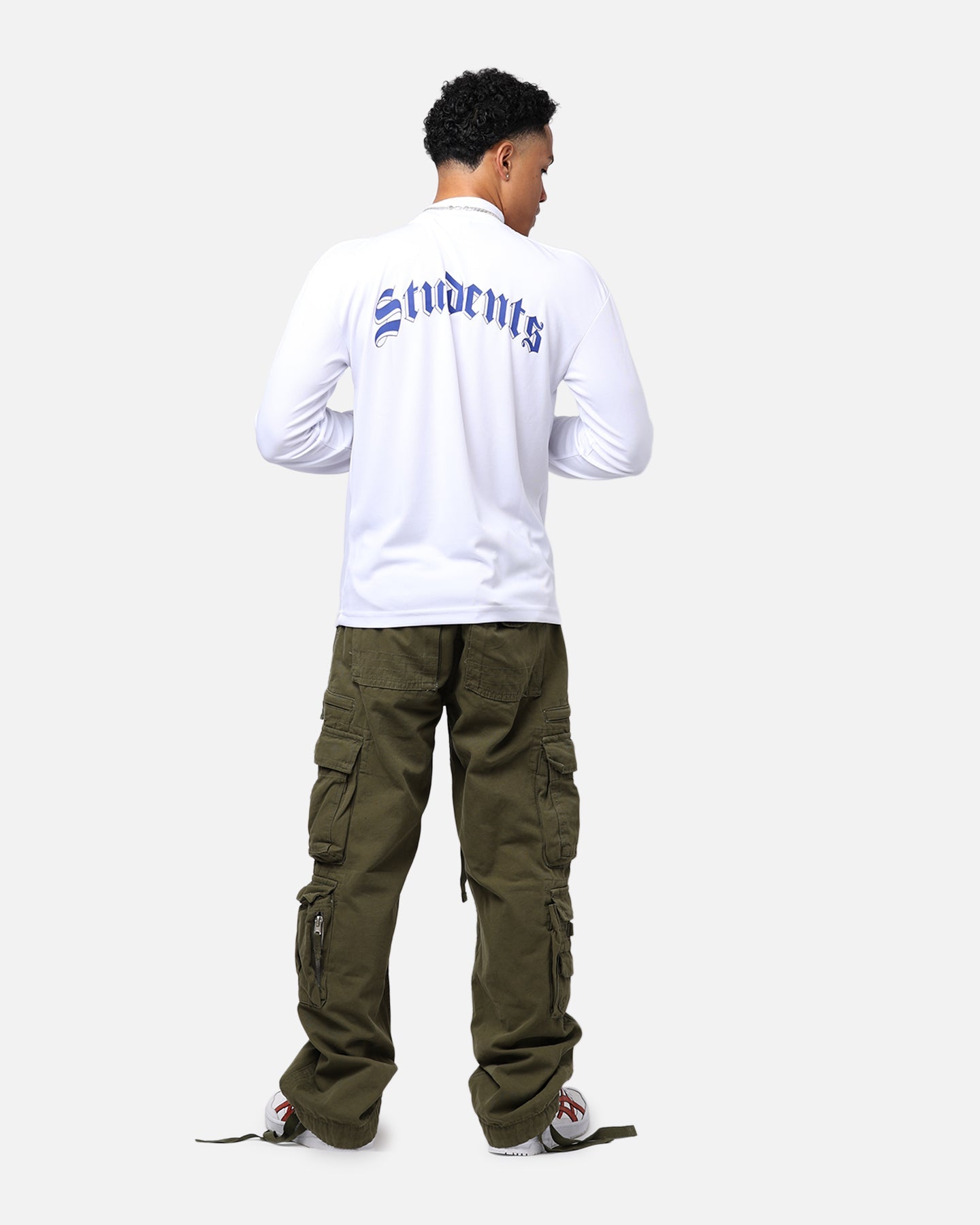 Students Golf Host Long Sleeve Mock Neck T-Shirt White