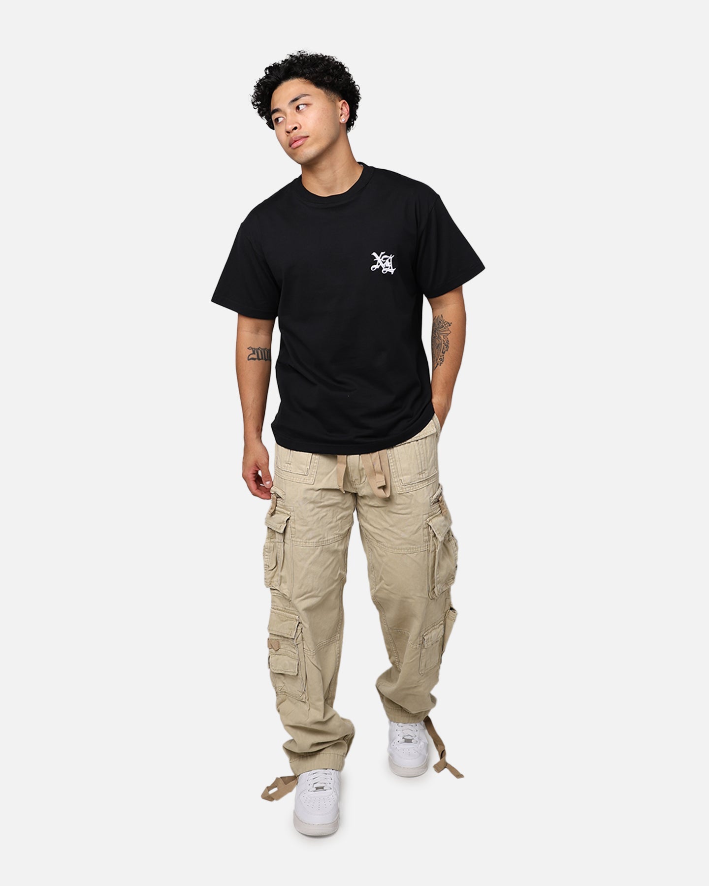 X-Large Old English T-Shirt Black