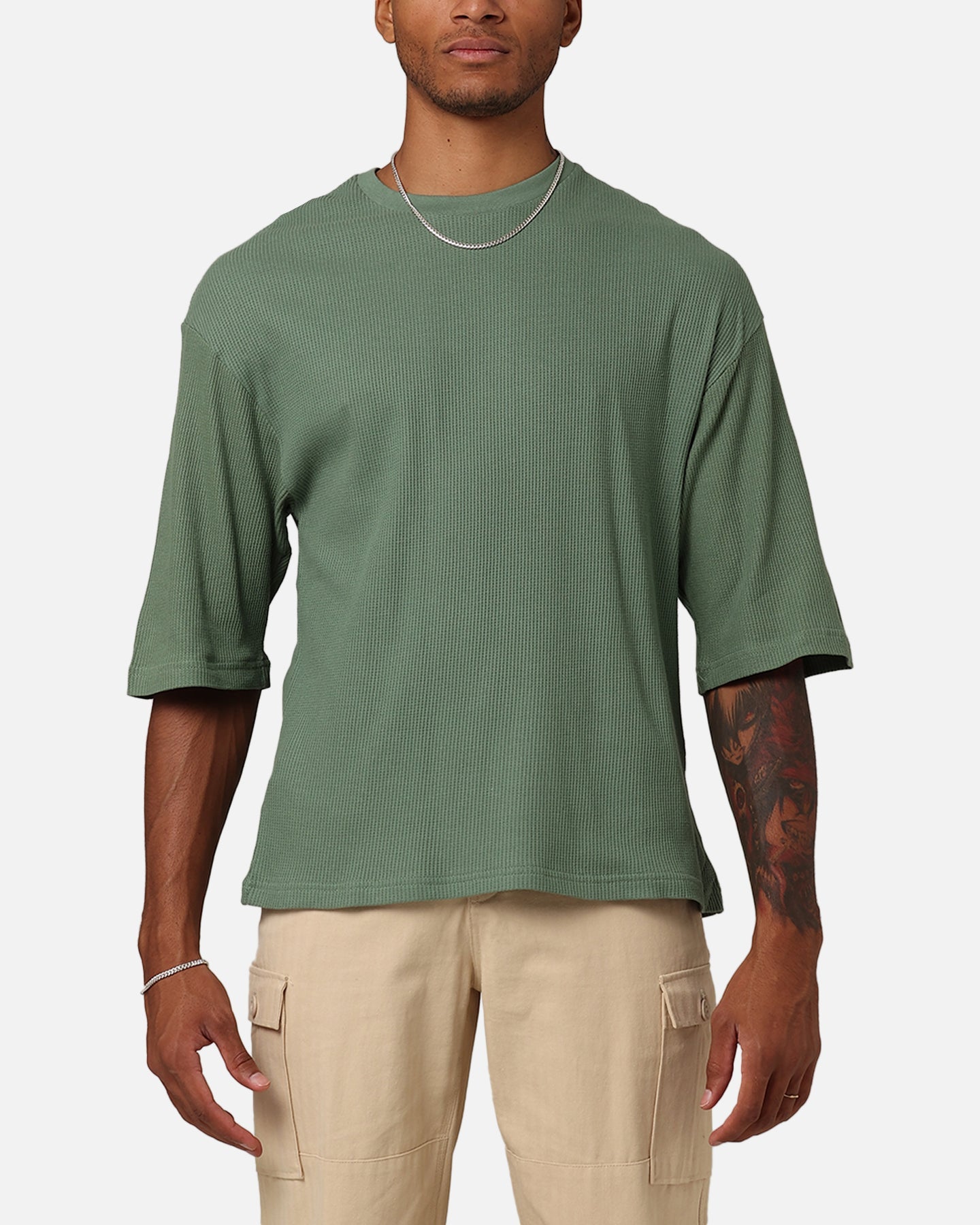 XXIII Waffle Midsleeve T-Shirt Sage