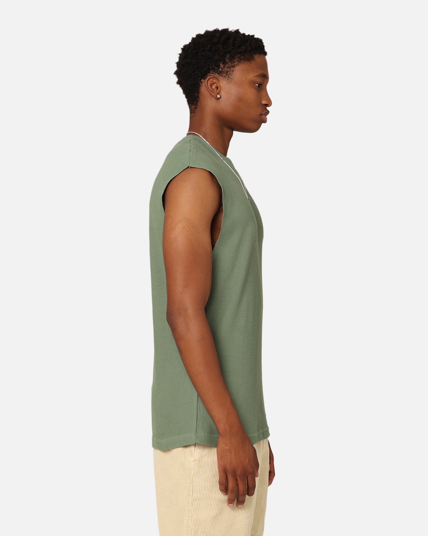 XXIII Waffle Muscle Singlet Sage