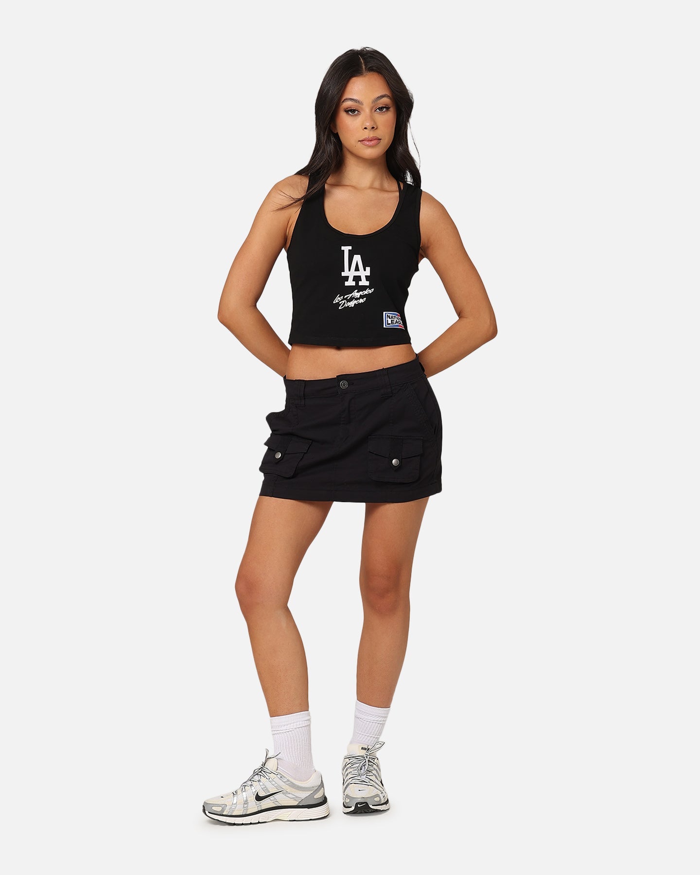 Pro Standard Women's Los Angeles Dodgers Fitted Racerback Top Black