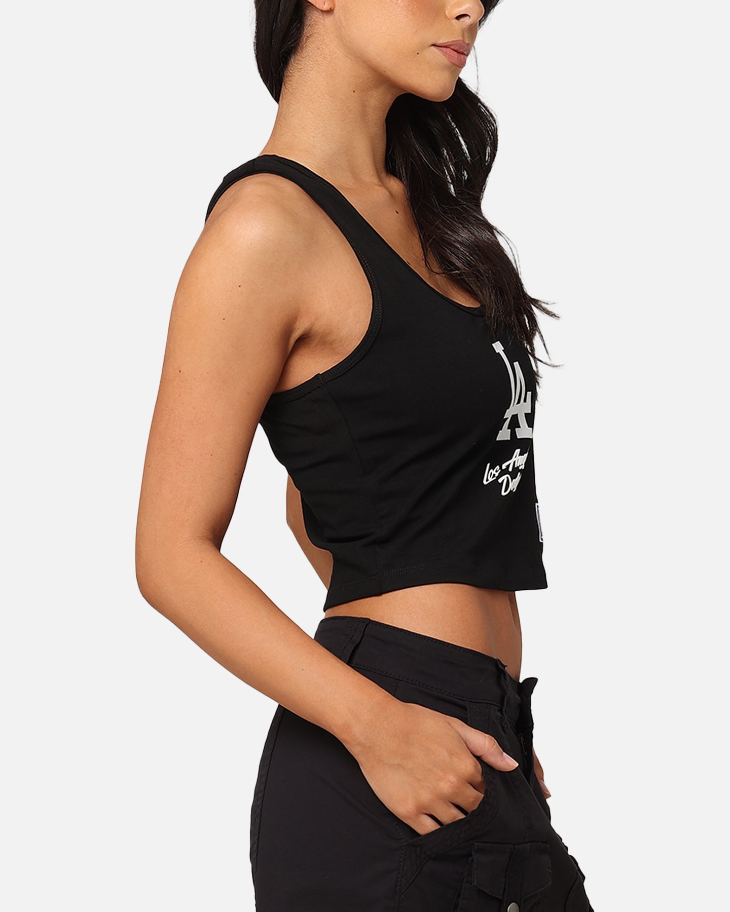 Pro Standard Women's Los Angeles Dodgers Fitted Racerback Top Black