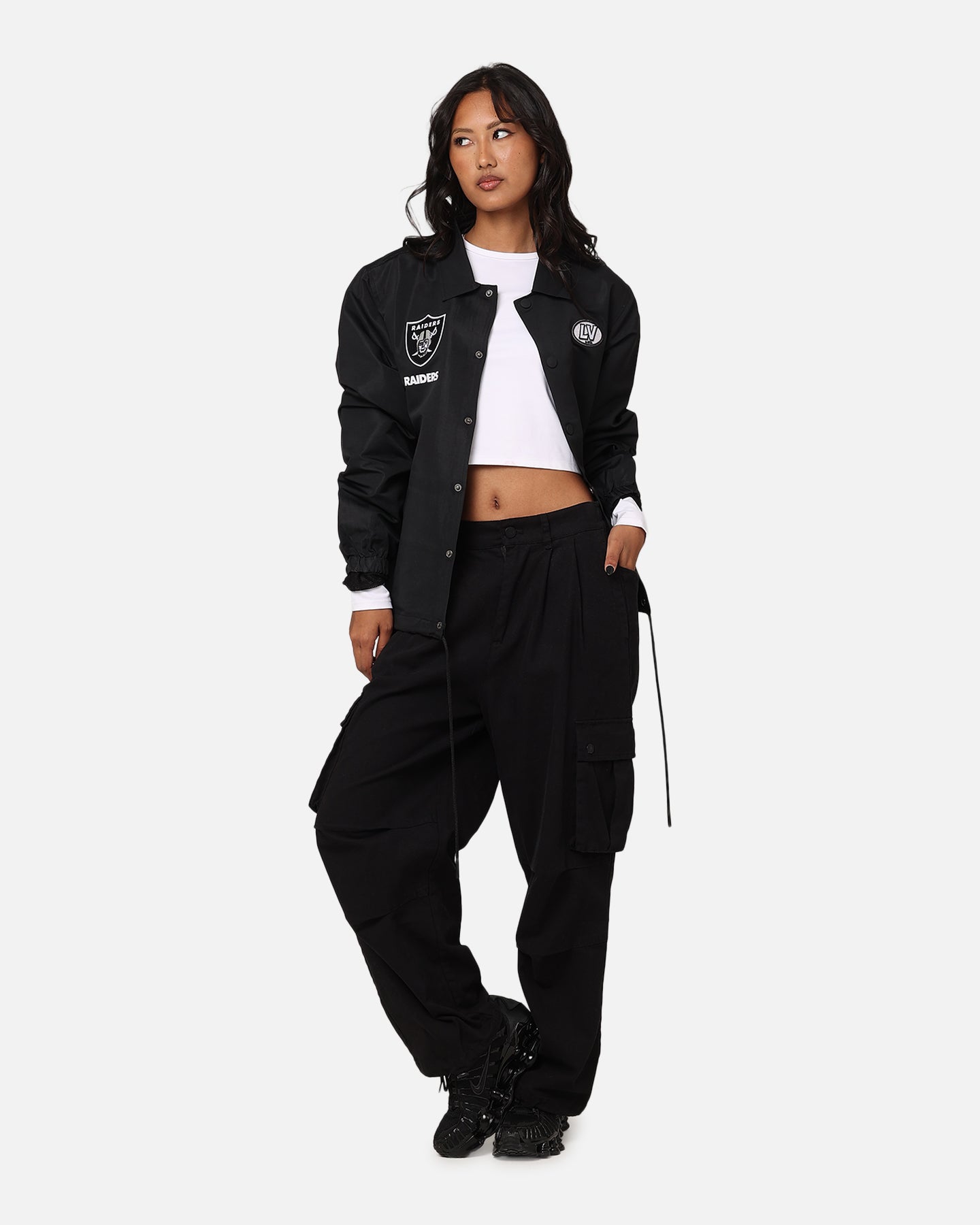 Pro Standard Women's Las Vegas Raiders Fast Lane Jacket Black