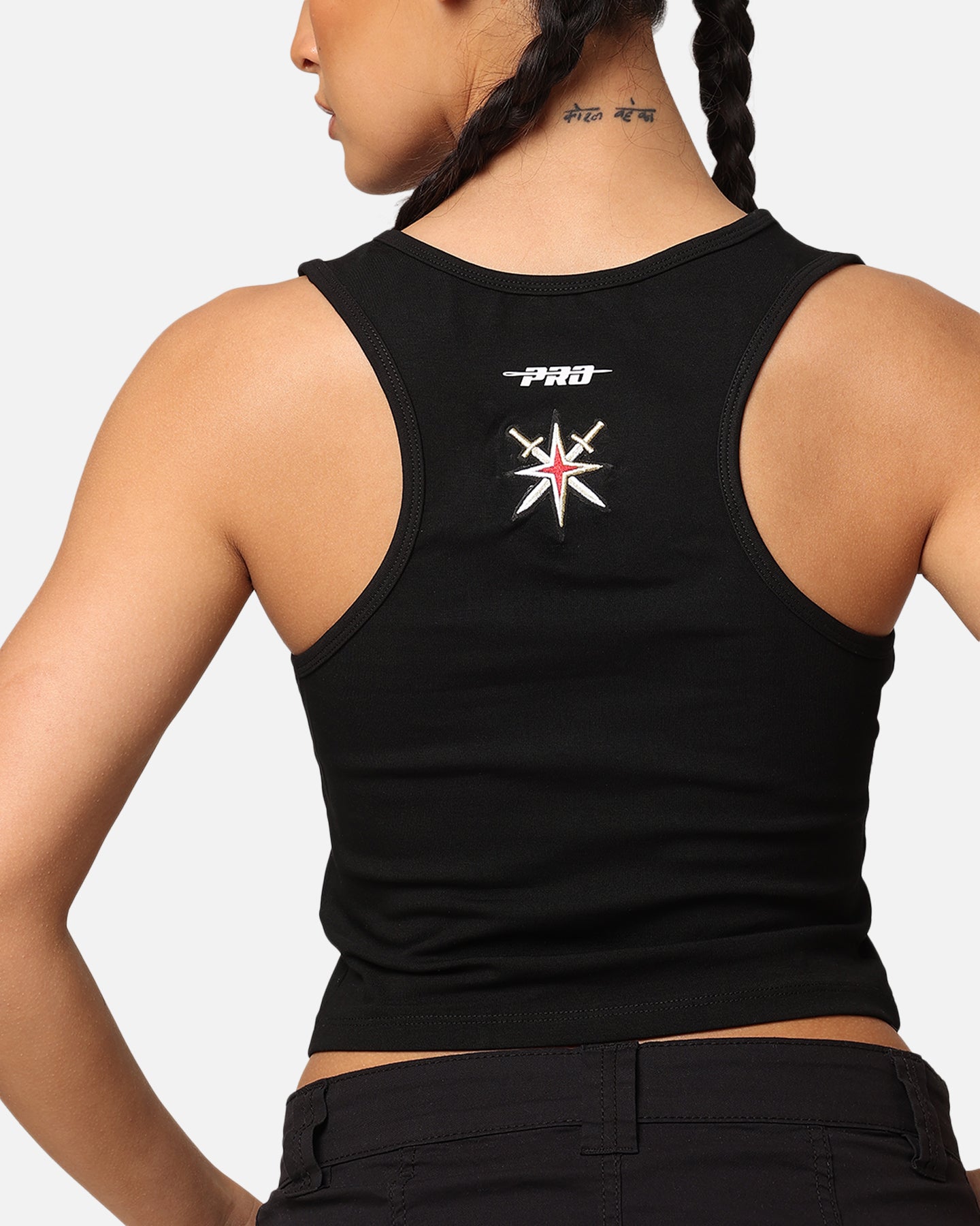 Pro Standard Women's Las Vegas Golden Knights Fitted Racerback Top Black