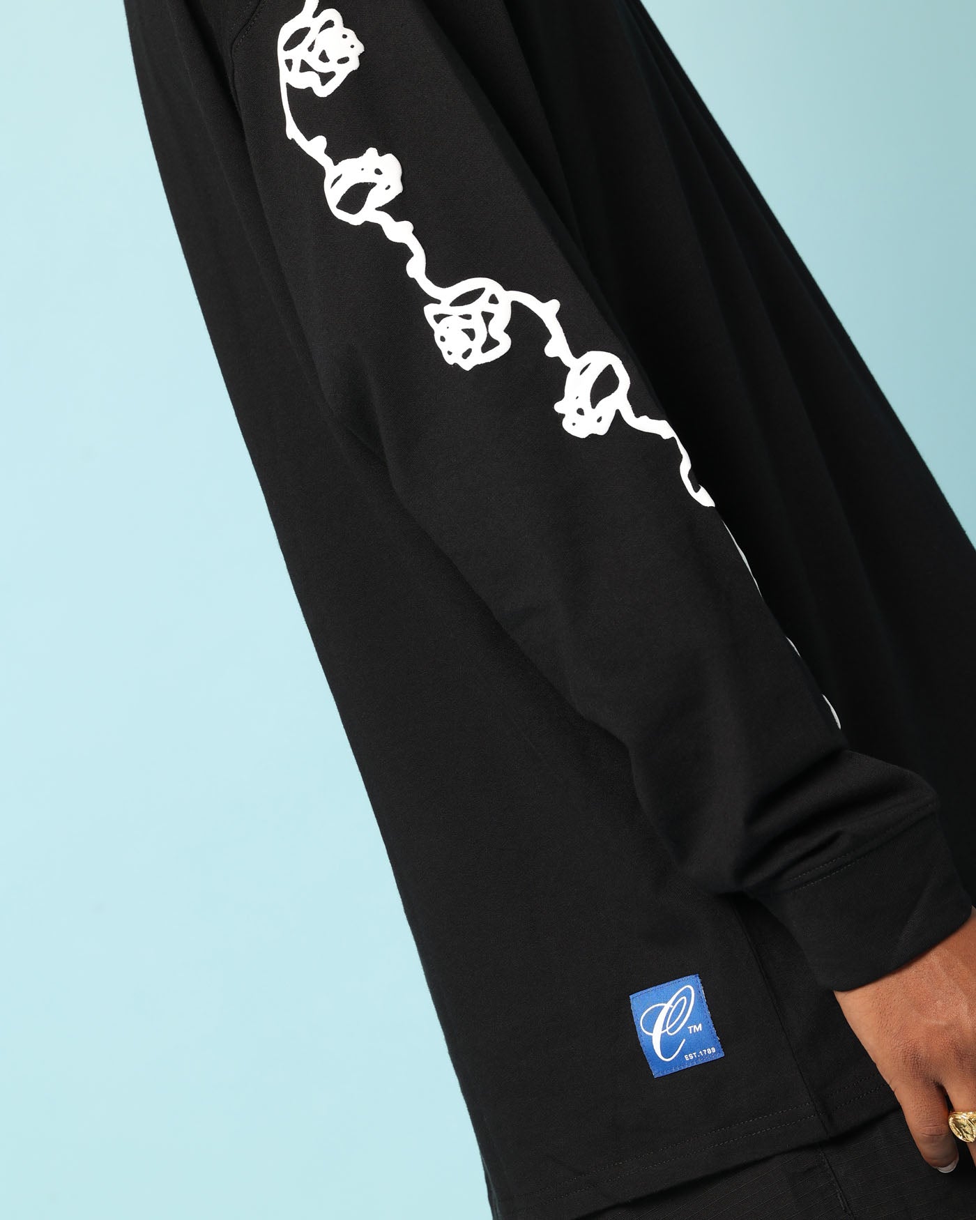 Carré Rosebowl Oversized Long Sleeve T-Shirt Black