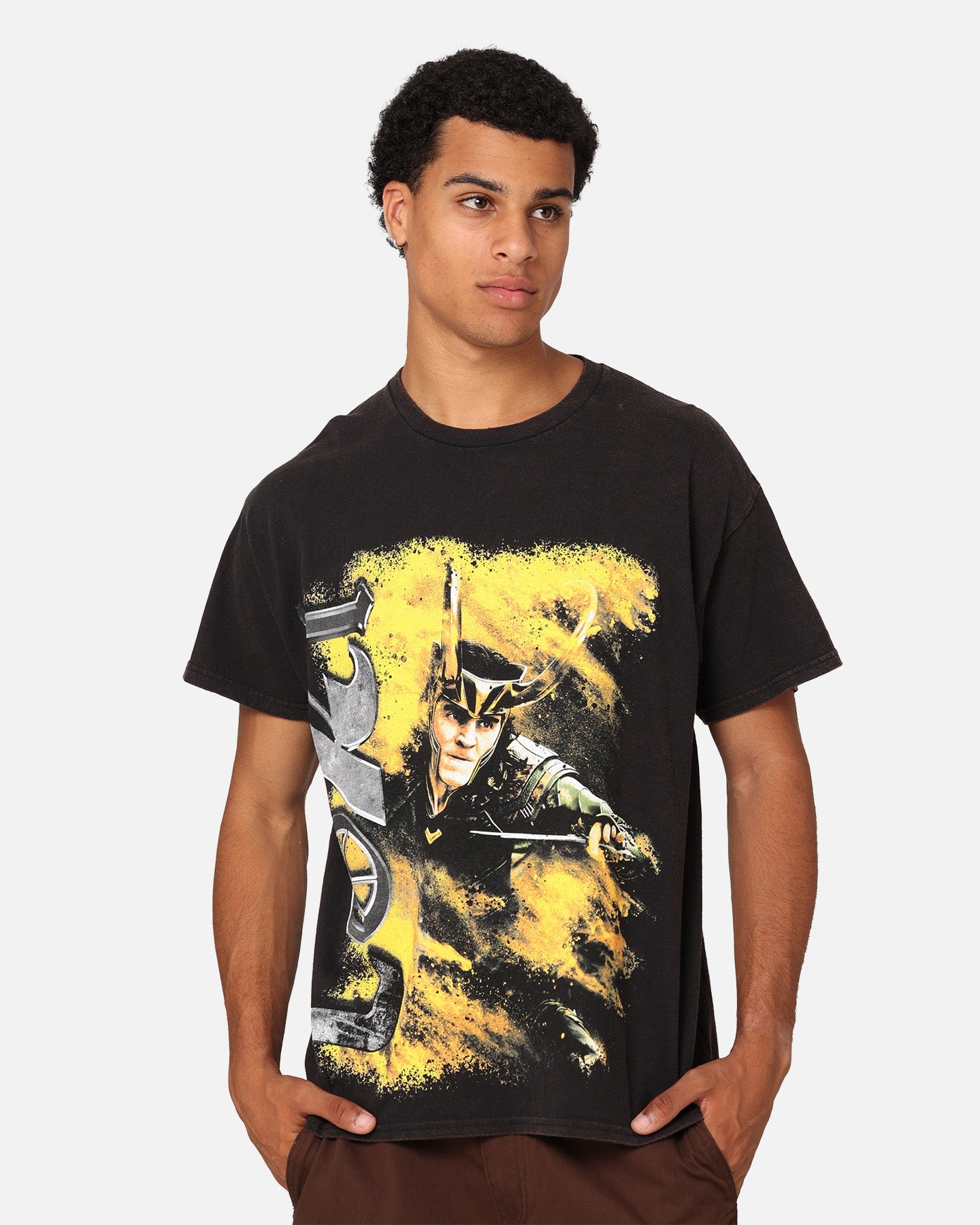 Marvel Loki Series Vintage T-Shirt Black Wash