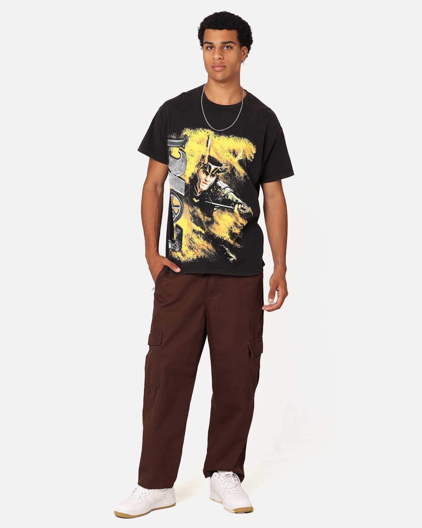 Marvel Loki Series Vintage T-Shirt Black Wash