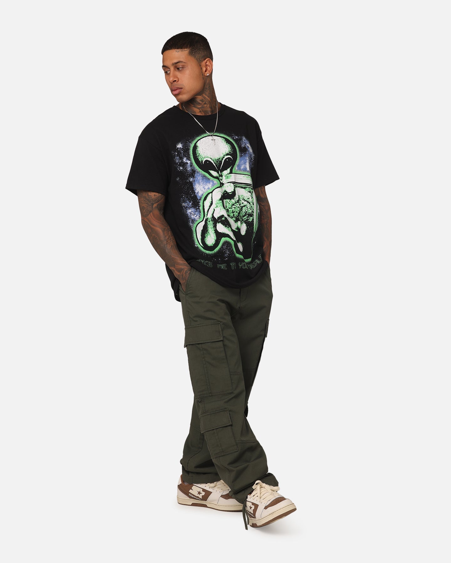 73Studio 420 Alien T-Shirt Black