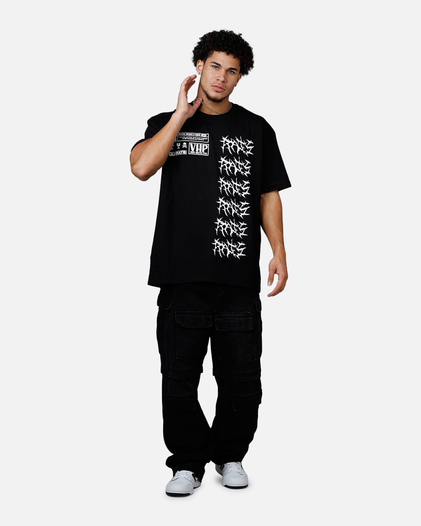 Rats Get Fat Paranoid T-Shirt Black