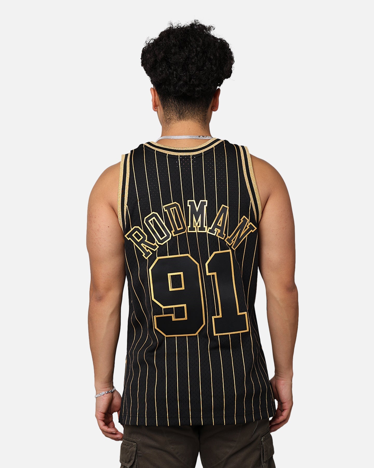 Mitchell & Ness Chicago Bulls Dennis Rodman '97-98 Swingman Jersey Black/Gold