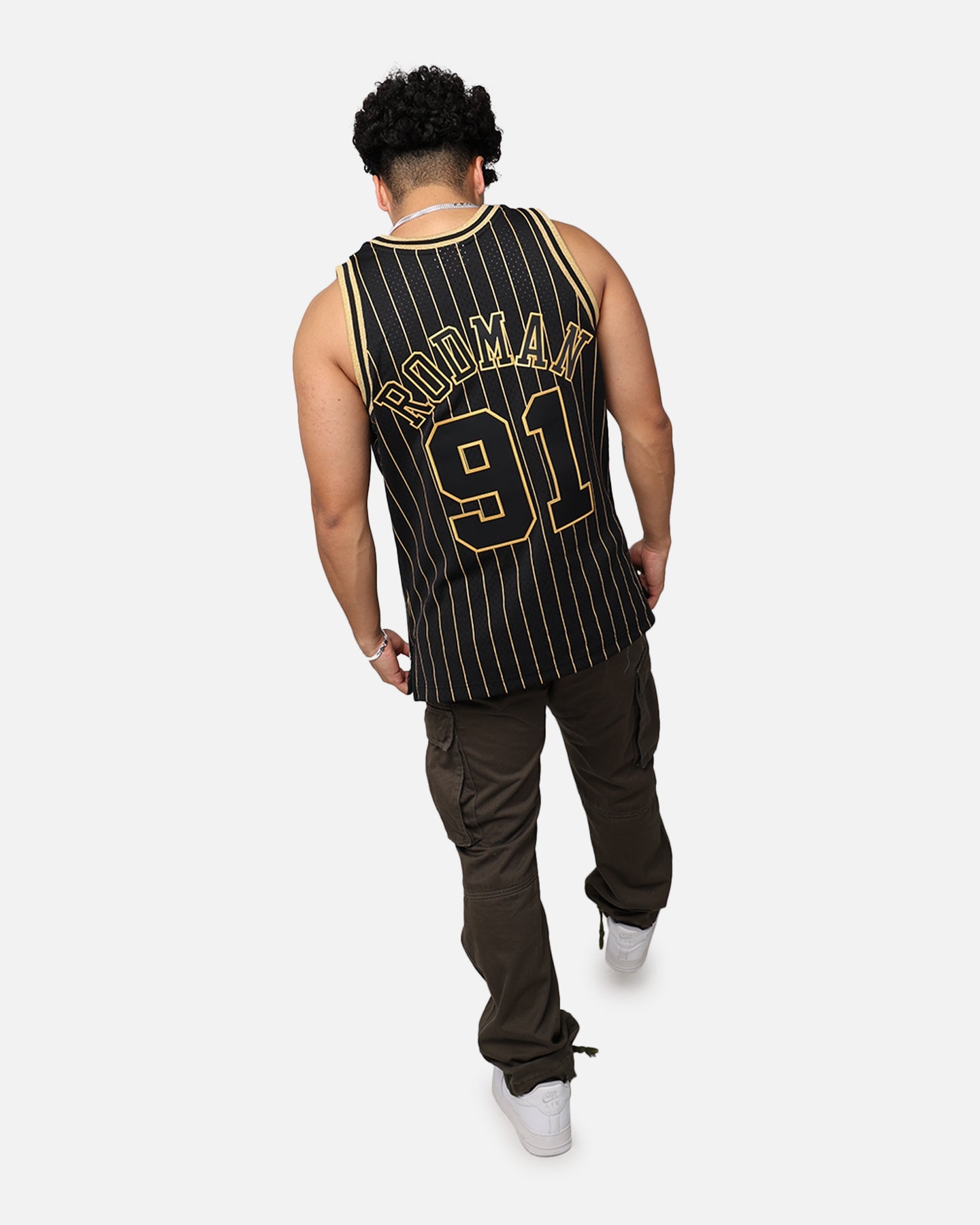 Mitchell & Ness Chicago Bulls Dennis Rodman '97-98 Swingman Jersey Black/Gold