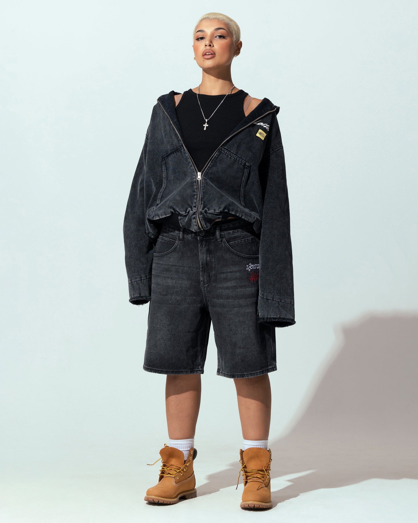Loiter Workwear Zip Jacket Vintage Black