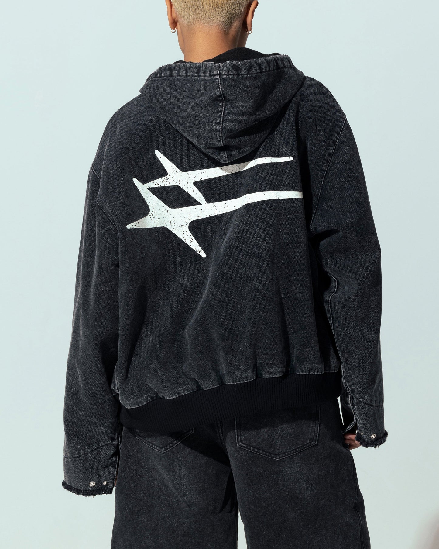 Loiter Workwear Zip Jacket Vintage Black