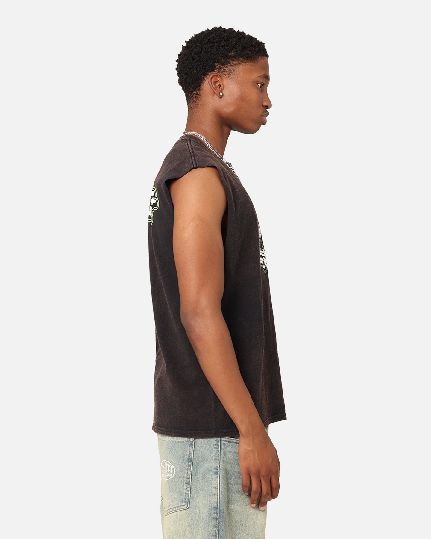 Goat Crew Y2K Ninja Vintage Muscle T-Shirt Black Wash