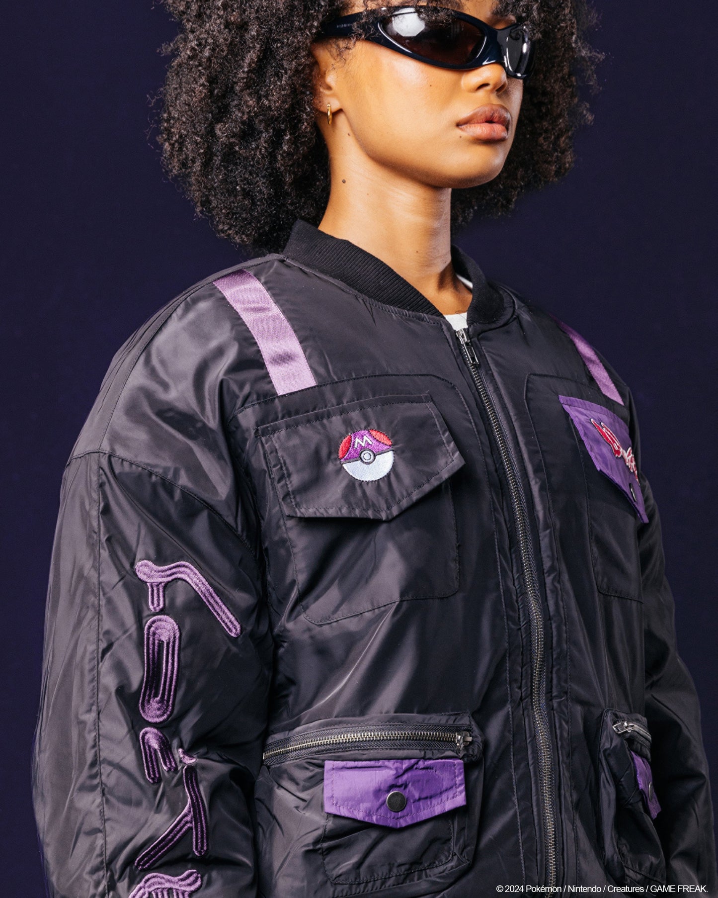 Pokémon By Loiter Master Ball Bomber Jacket Black