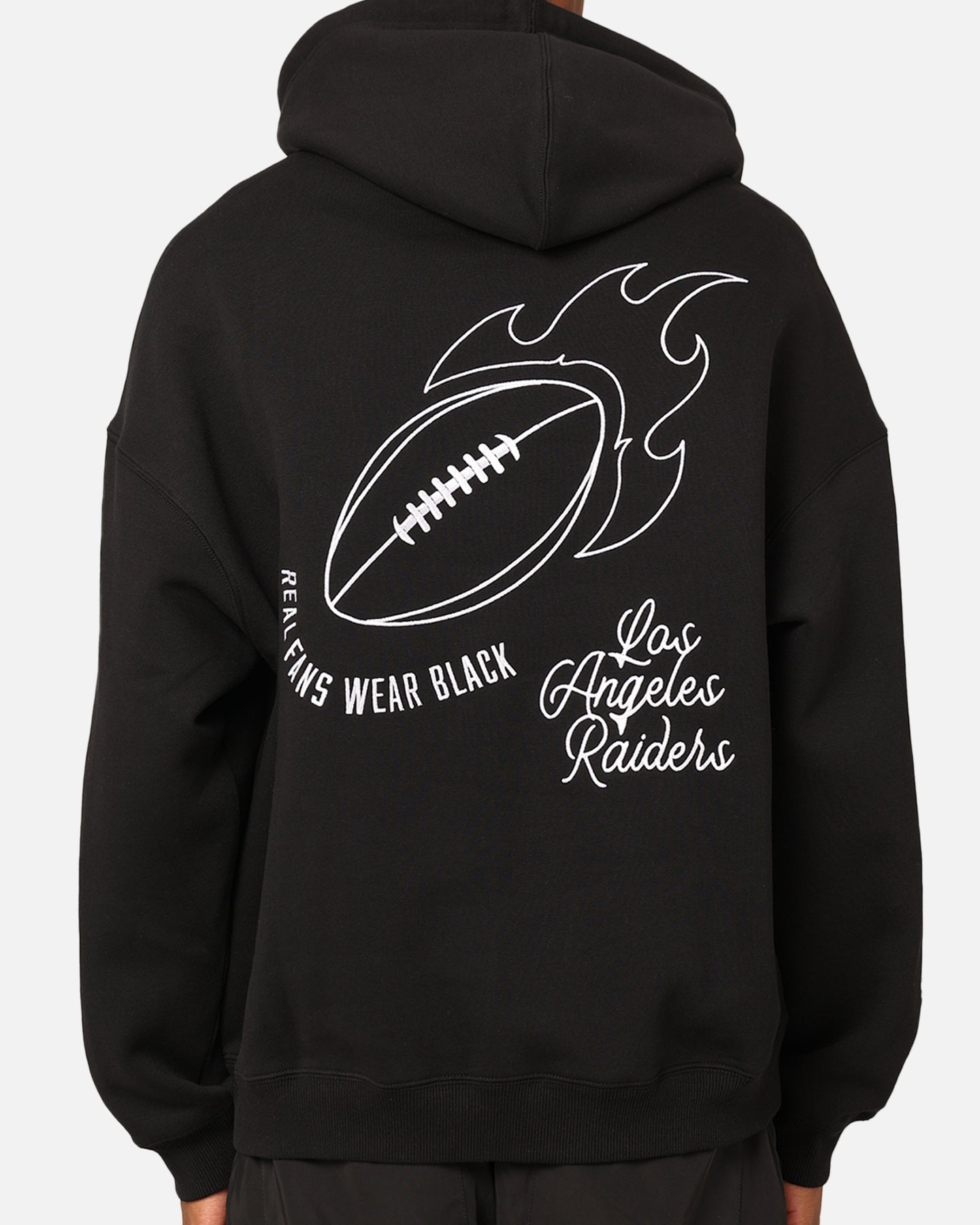 Mitchell & Ness Los Angeles Raiders History Hoodie Faded Black