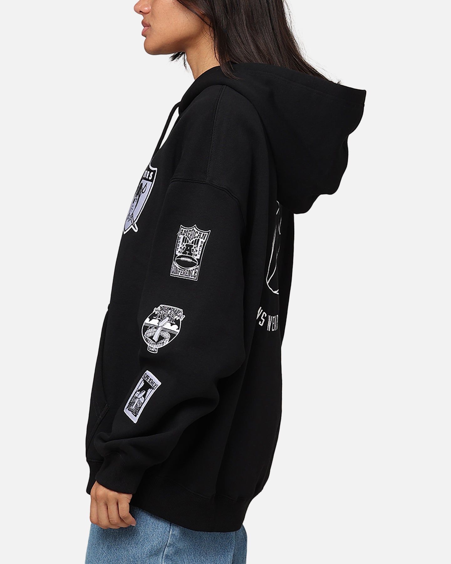 Mitchell & Ness Los Angeles Raiders History Hoodie Faded Black
