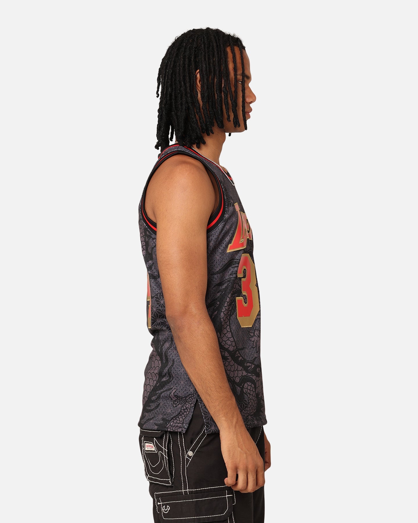 Mitchell & Ness Los Angeles Lakers Shaquille O'Neal '96-97 Year of the Dragon Swingman Jersey Black/Red