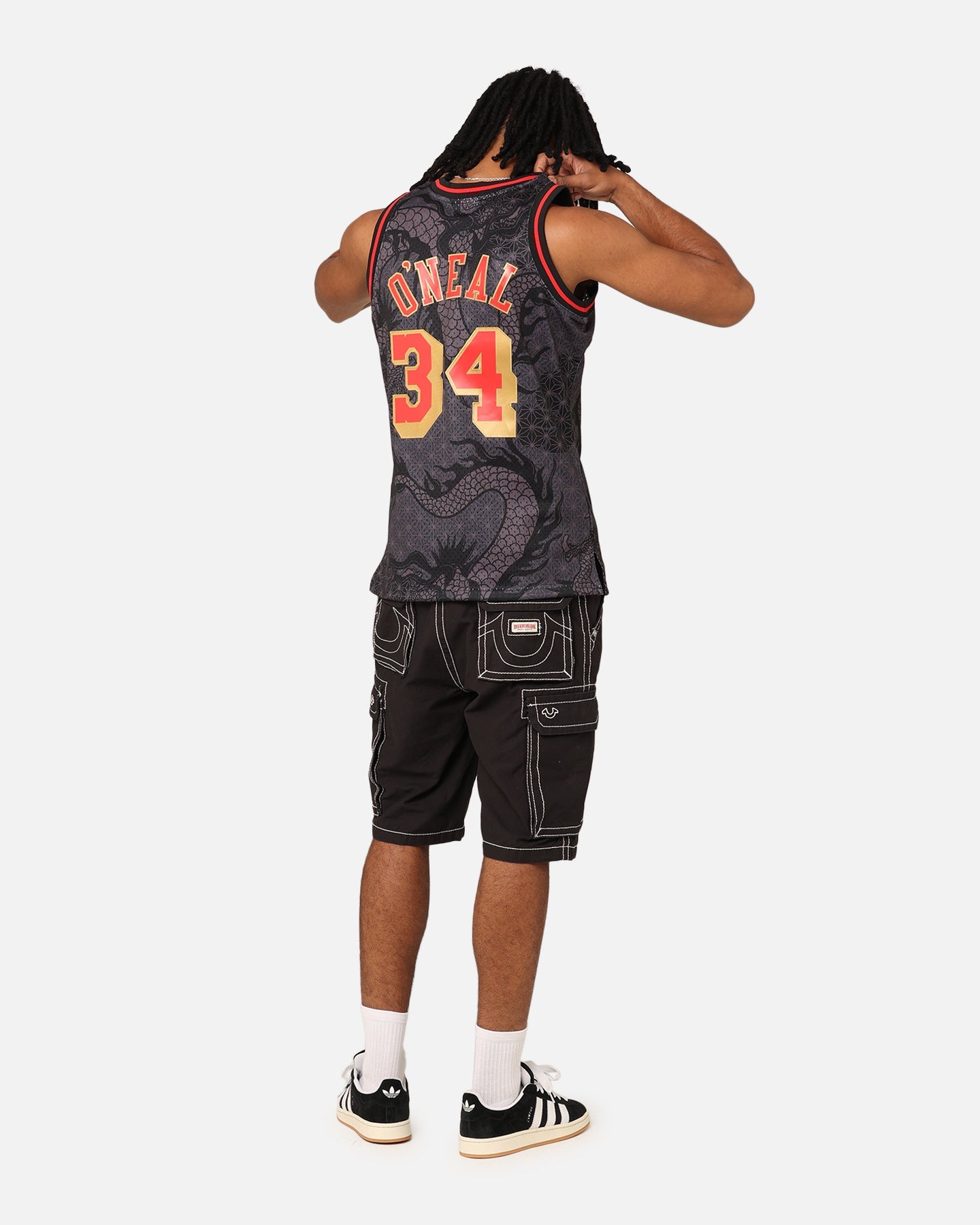 Mitchell & Ness Los Angeles Lakers Shaquille O'Neal '96-97 Year of the Dragon Swingman Jersey Black/Red