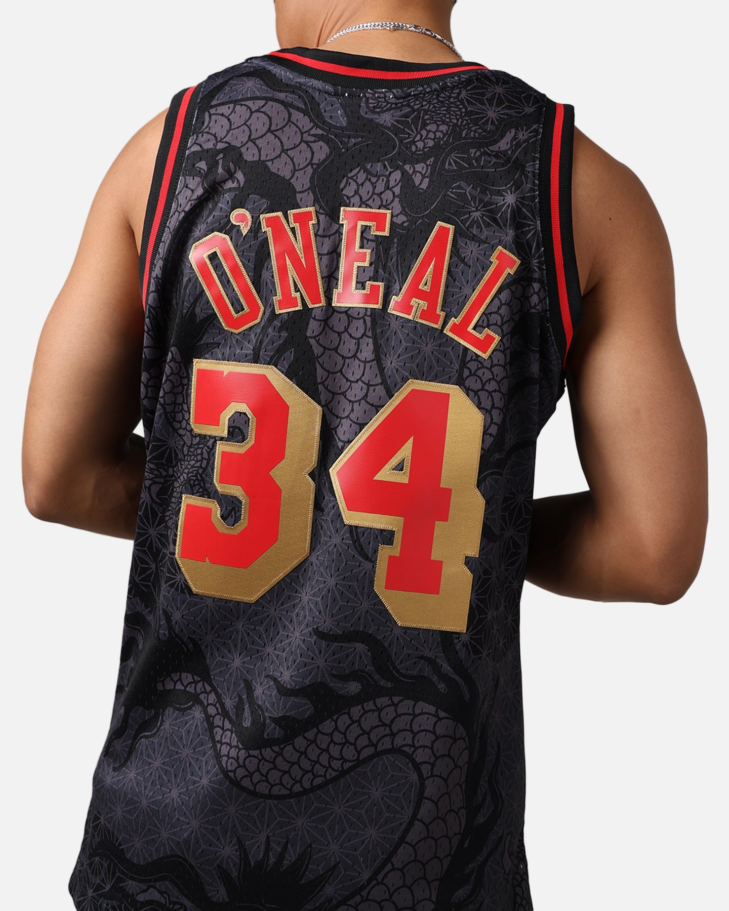 Mitchell & Ness Los Angeles Lakers Shaquille O'Neal '96-97 Year of the Dragon Swingman Jersey Black/Red