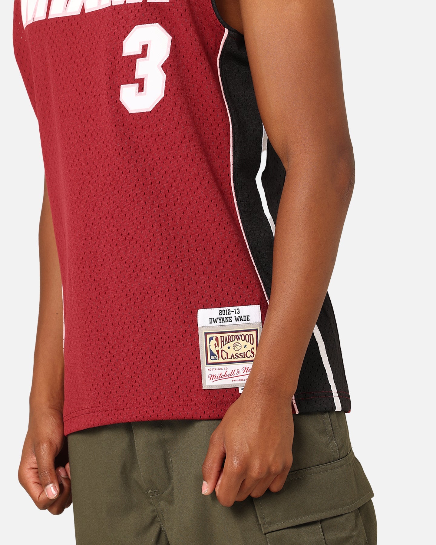 Mitchell & Ness Miami Heat Dwyane Wade 'Love & Devotion' Swingman Jersey Dark Pink