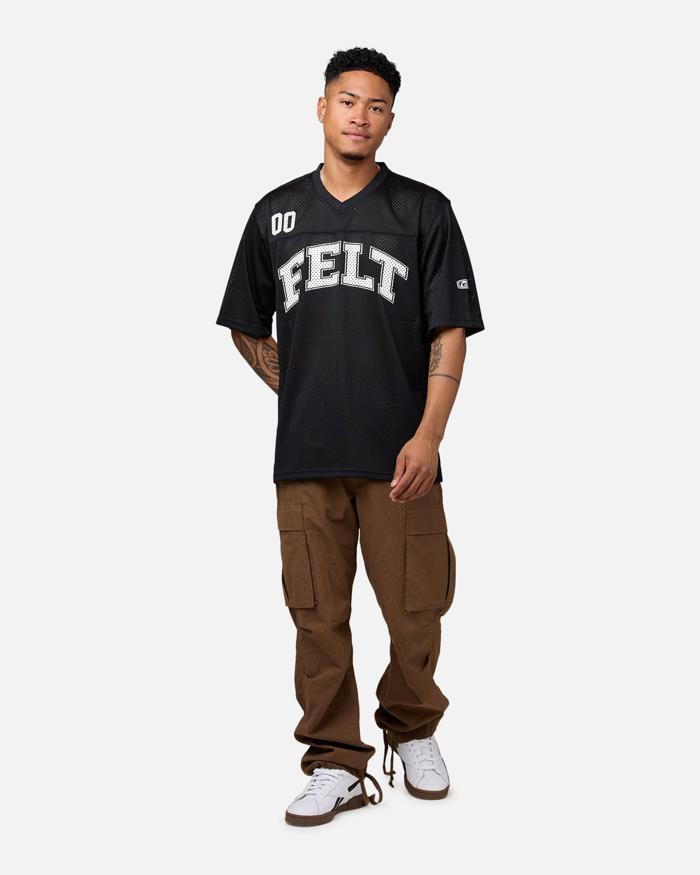 Felt Overtown Mesh Football Jersey Black