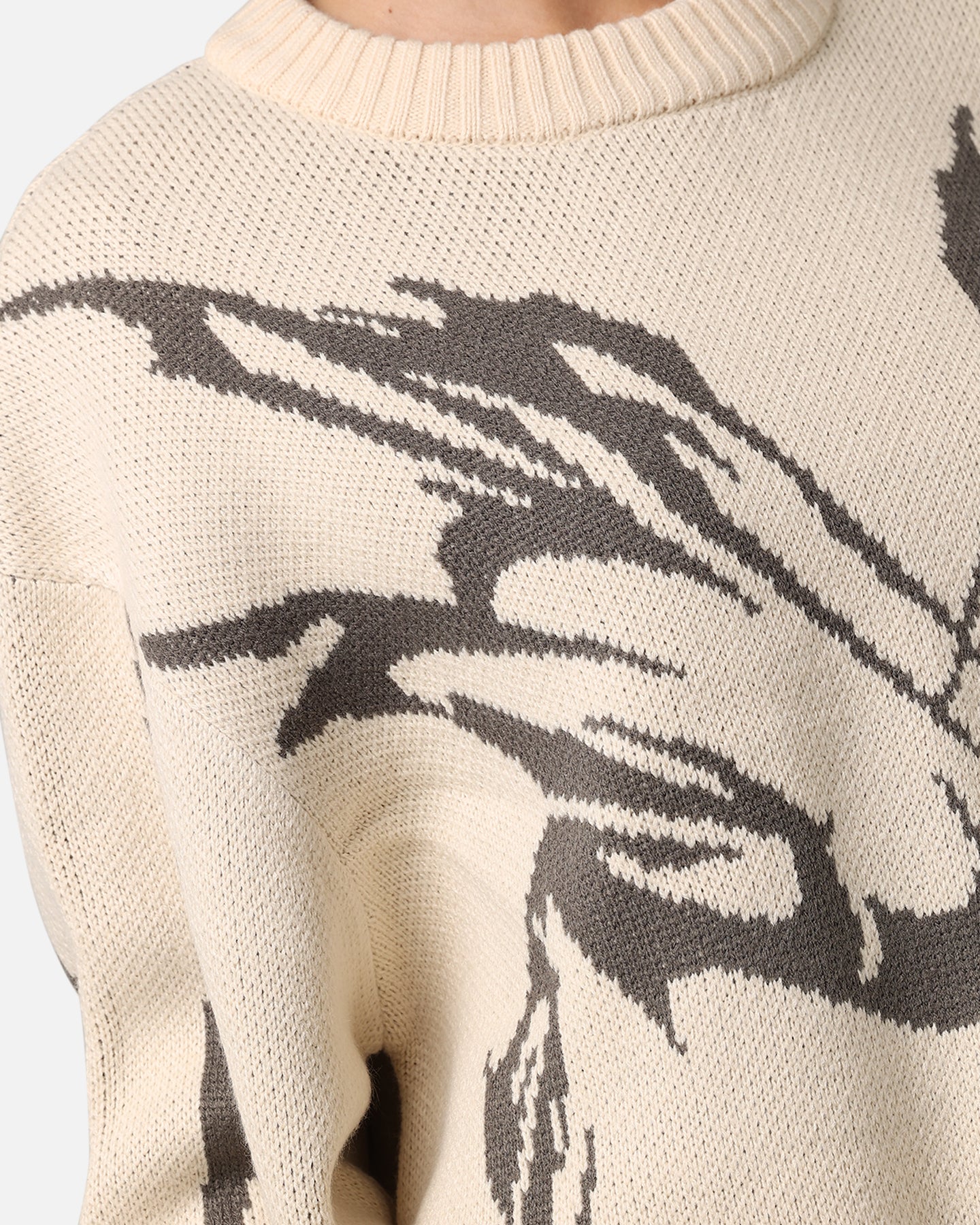 Loiter Cyber Knit Sweater Off White
