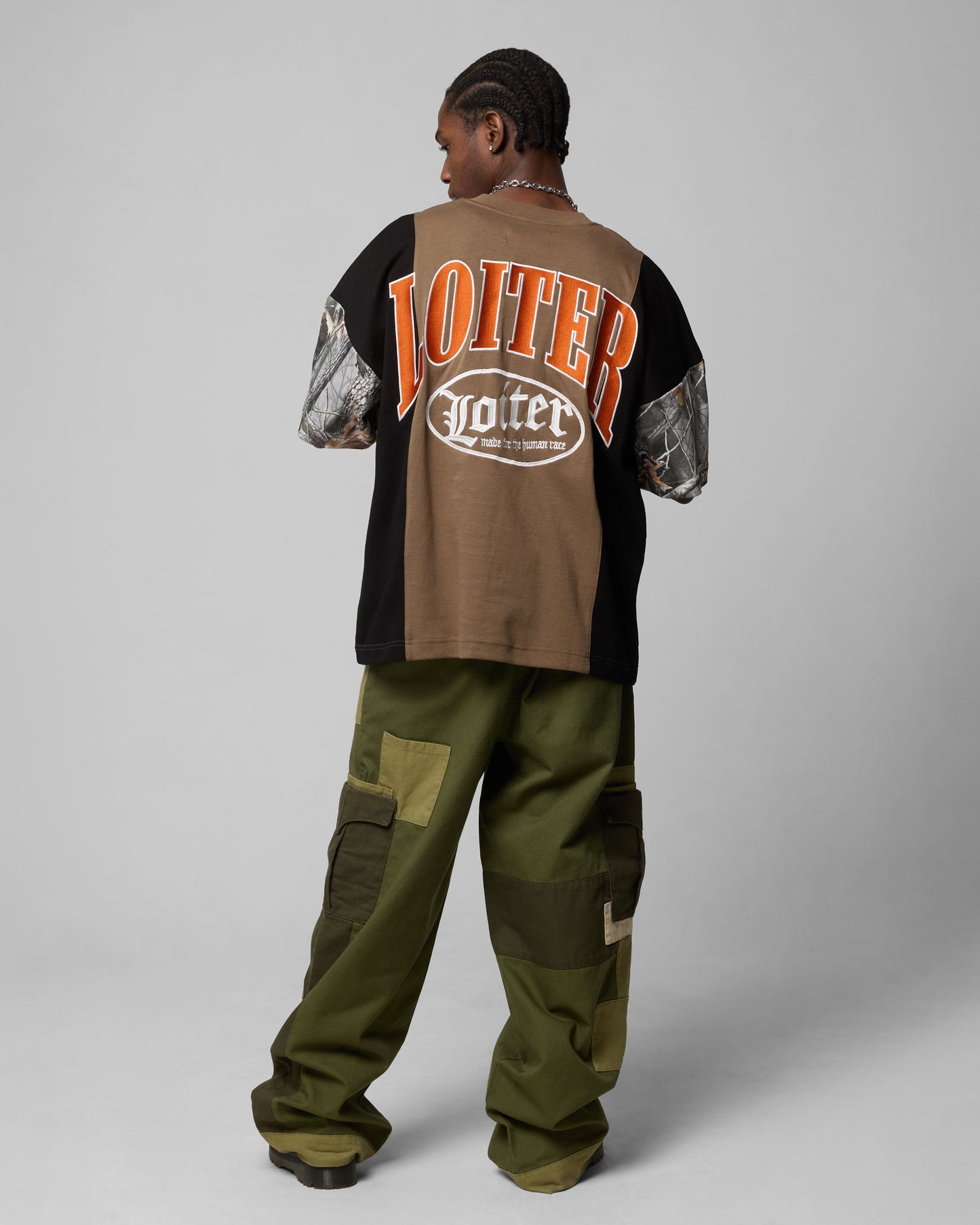 Loiter Splinter T-Shirt Woodland Camo