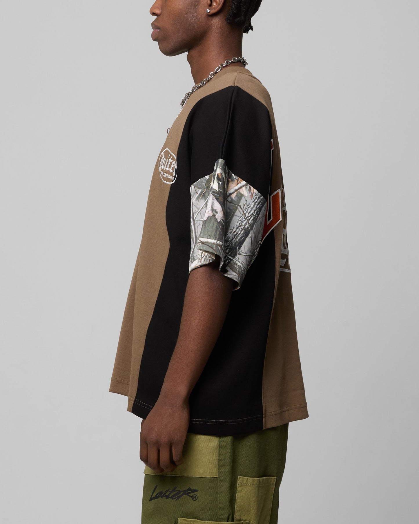 Loiter Splinter T-Shirt Woodland Camo