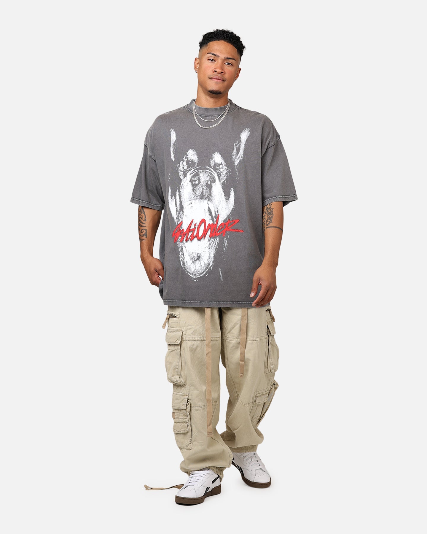 The Anti Order Dog Pound T-Shirt Washed Charcoal