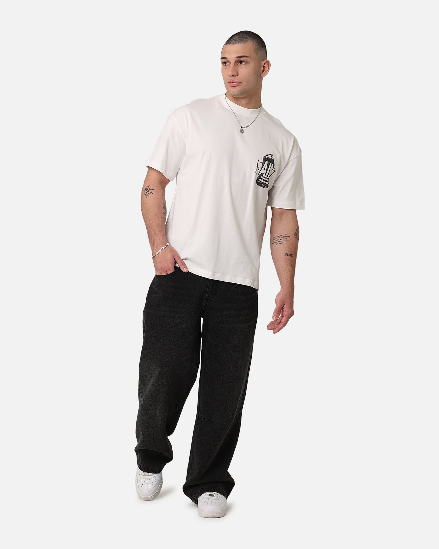 Saint Morta Chess Night T-Shirt Off White