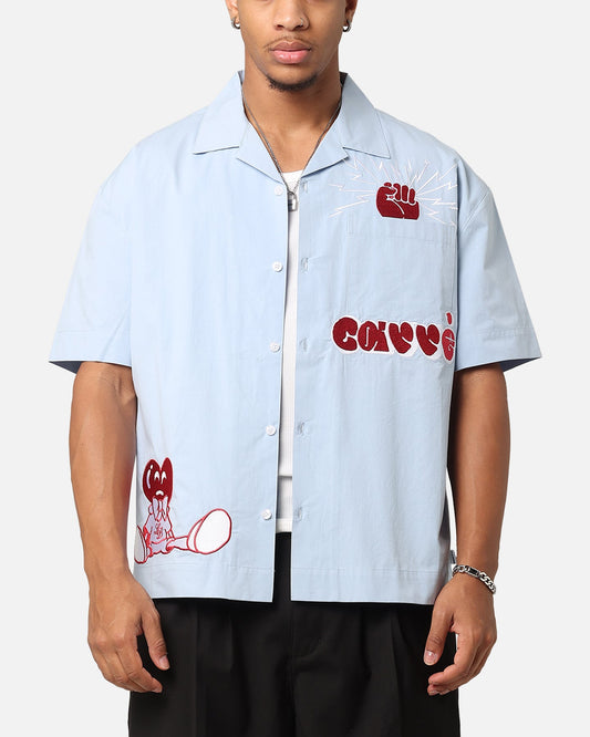 Carre Rose Experience Button Up Shirt Blue