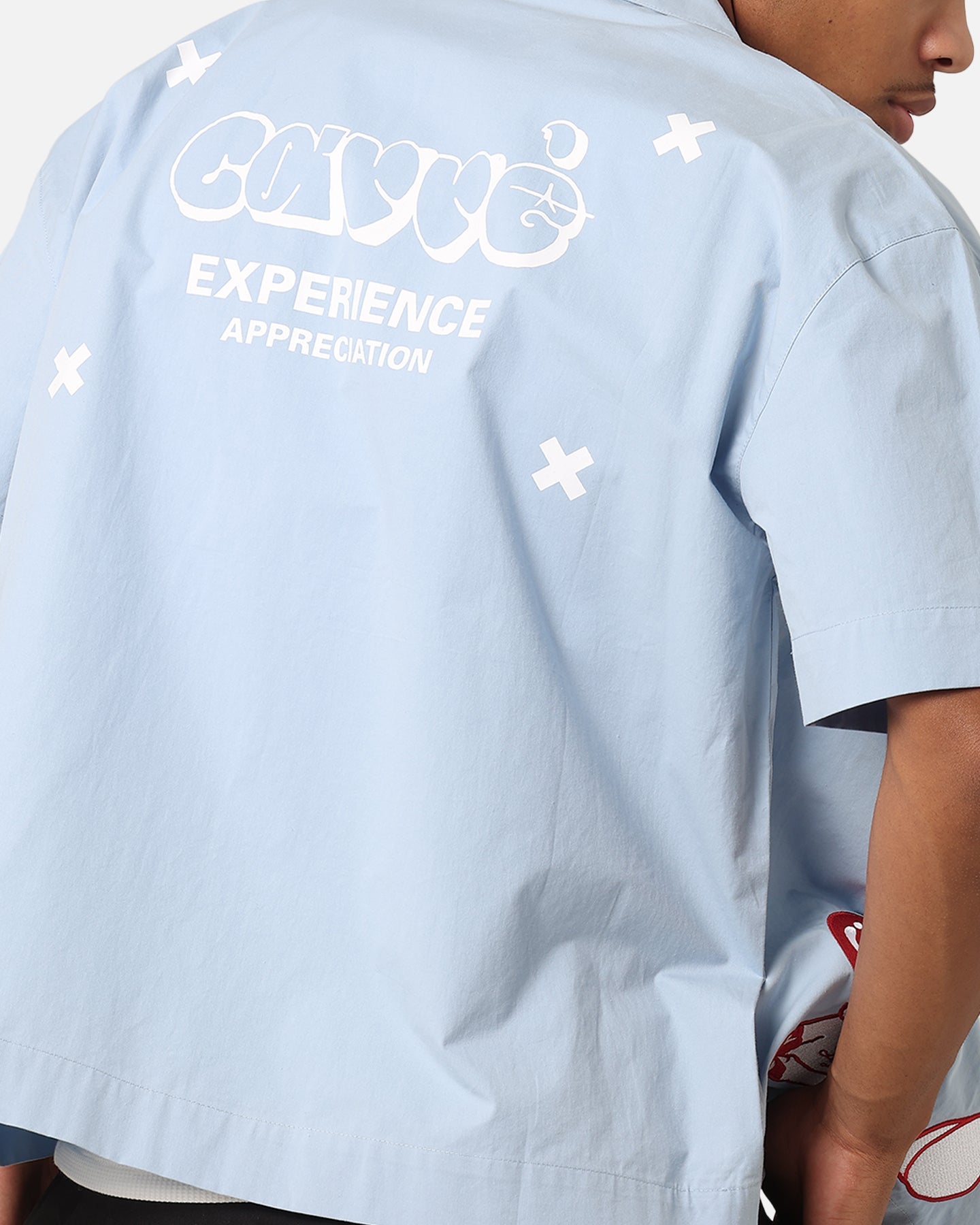 Carre Rose Experience Button Up Shirt Blue