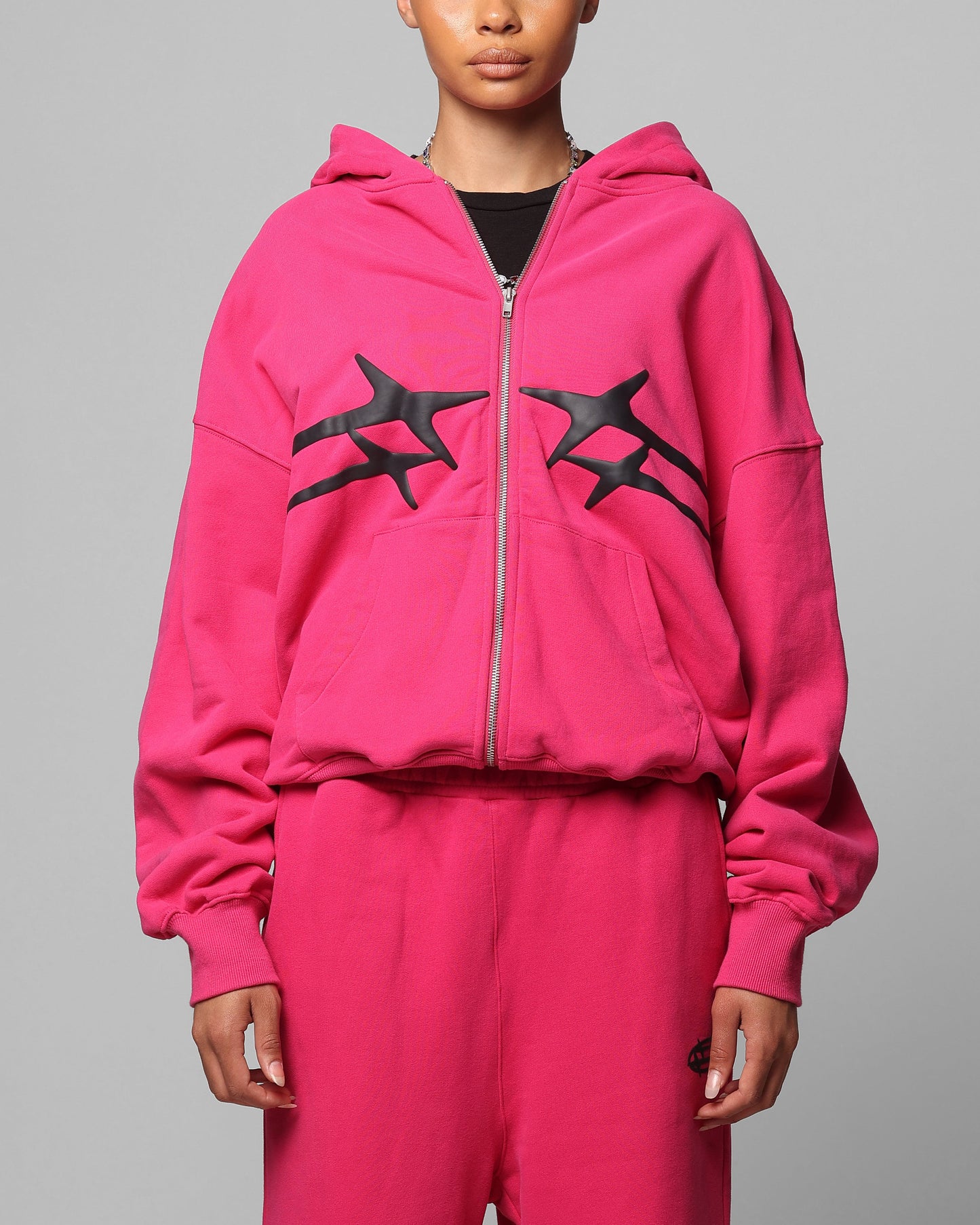 Loiter Celestial Full Zip Hoodie Pink