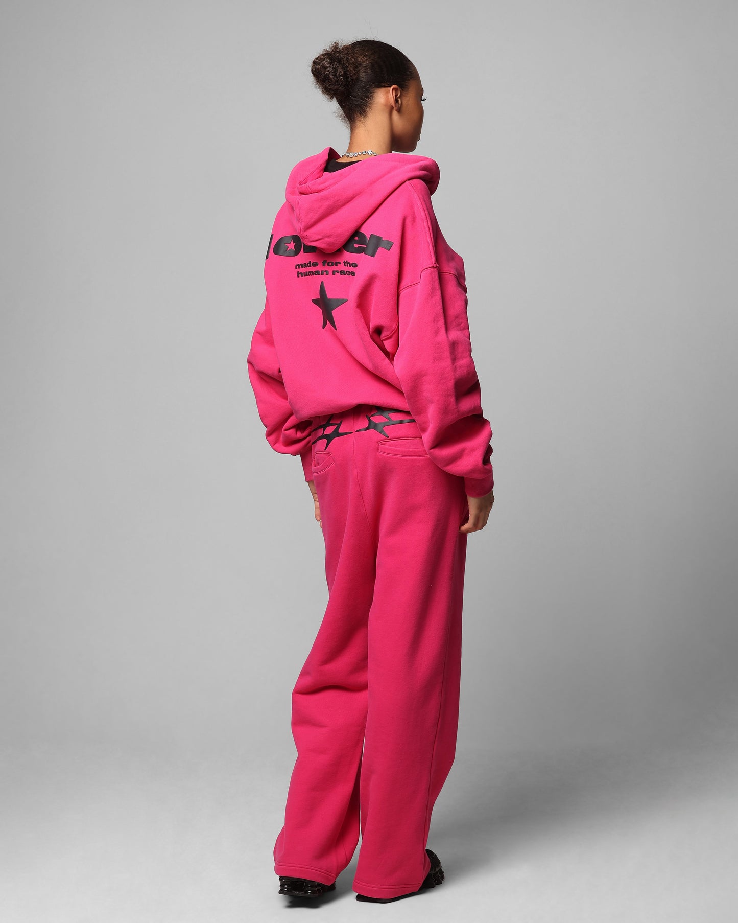 Loiter Celestial Full Zip Hoodie Pink