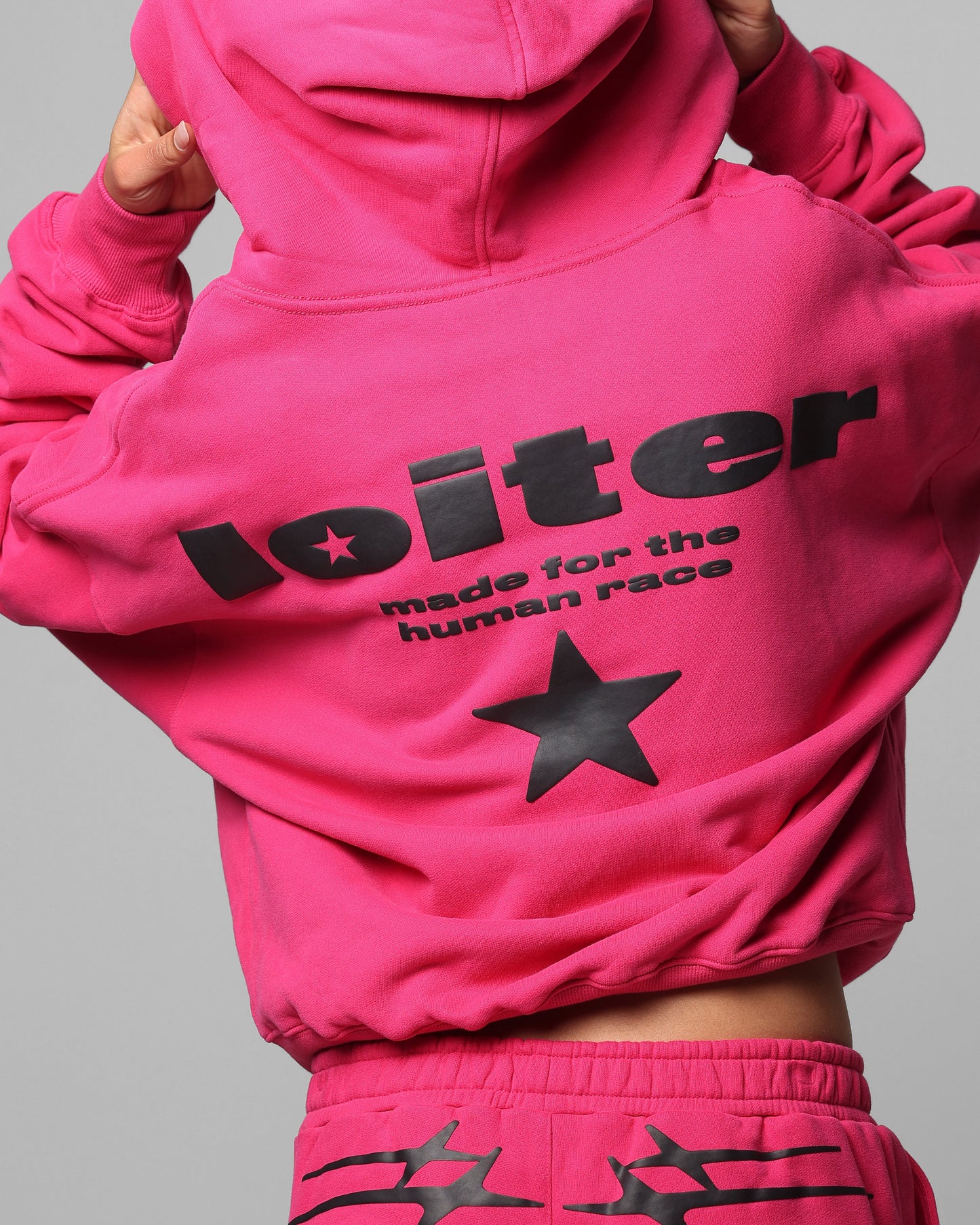 Loiter Celestial Full Zip Hoodie Pink