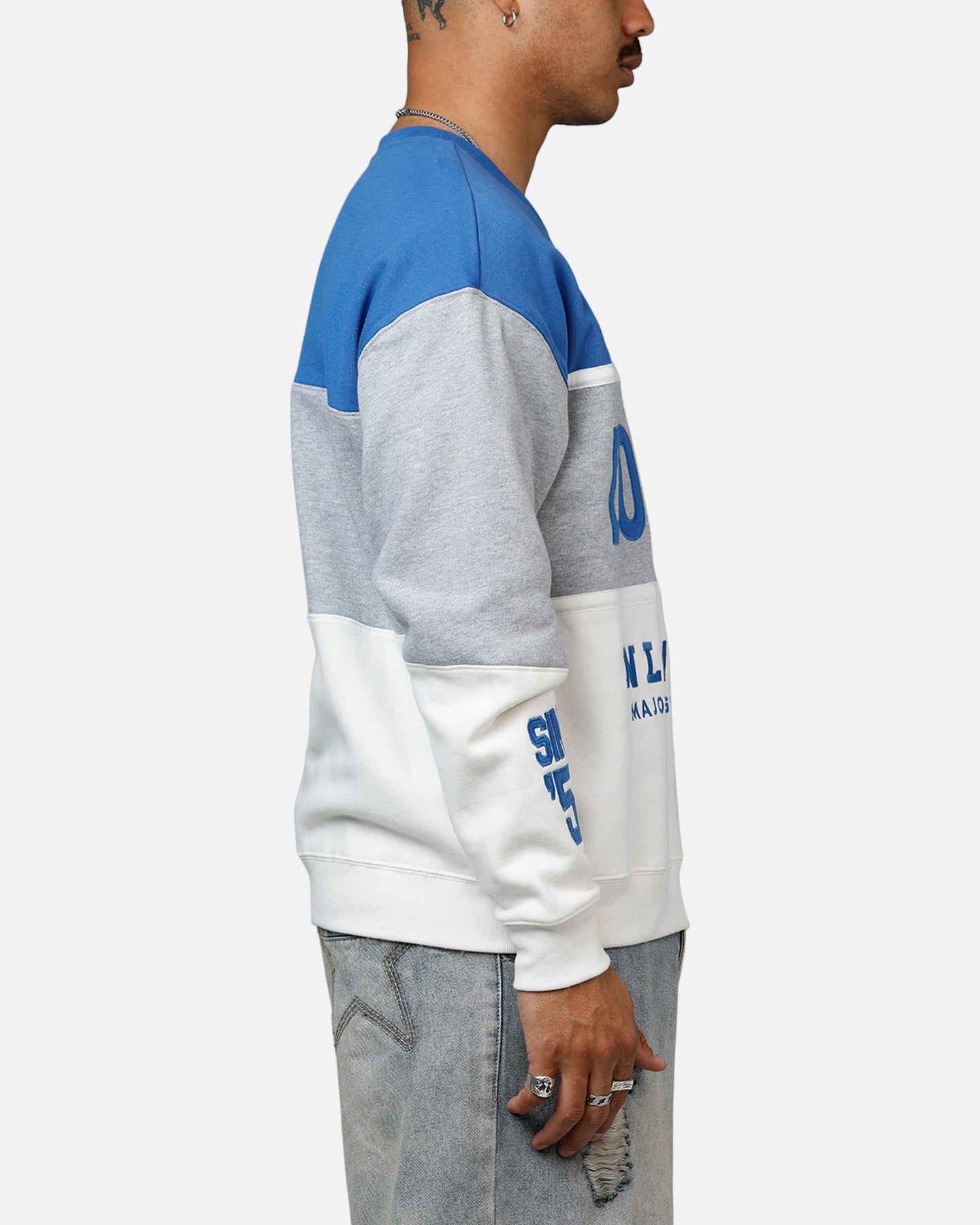 47 Brand Los Angeles Dodgers On Five Crewneck Blue/Grey