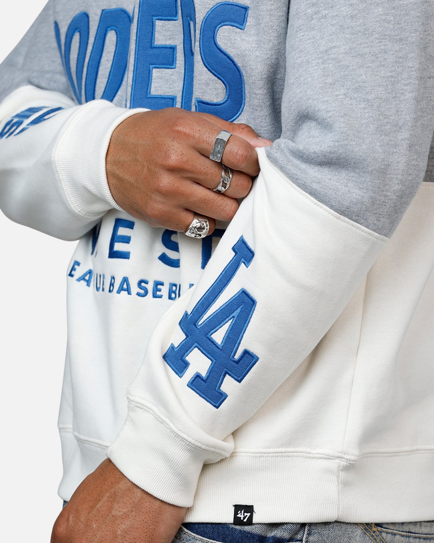 47 Brand Los Angeles Dodgers On Five Crewneck Blue/Grey