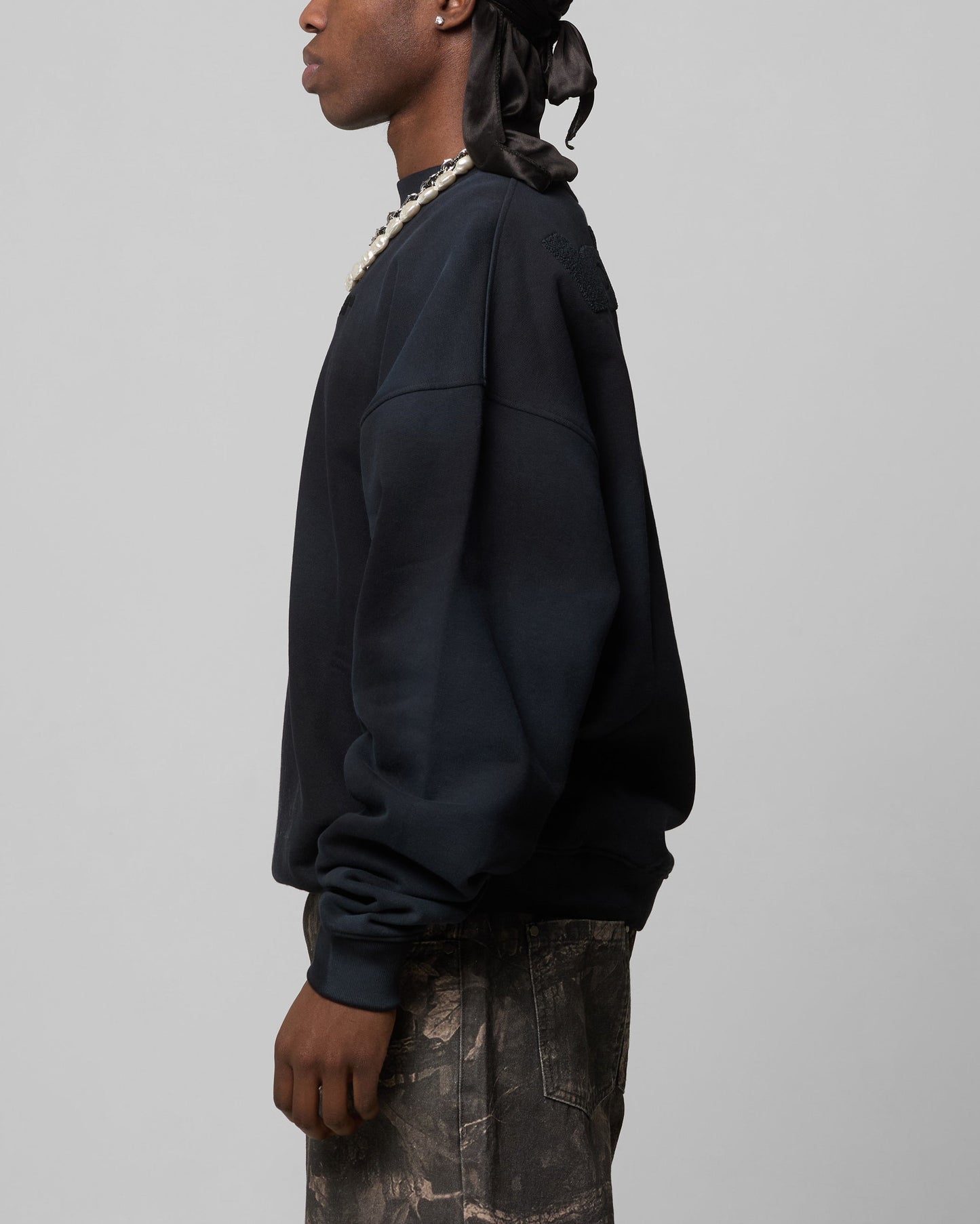 Loiter Premium Essentials Crewneck Washed Black