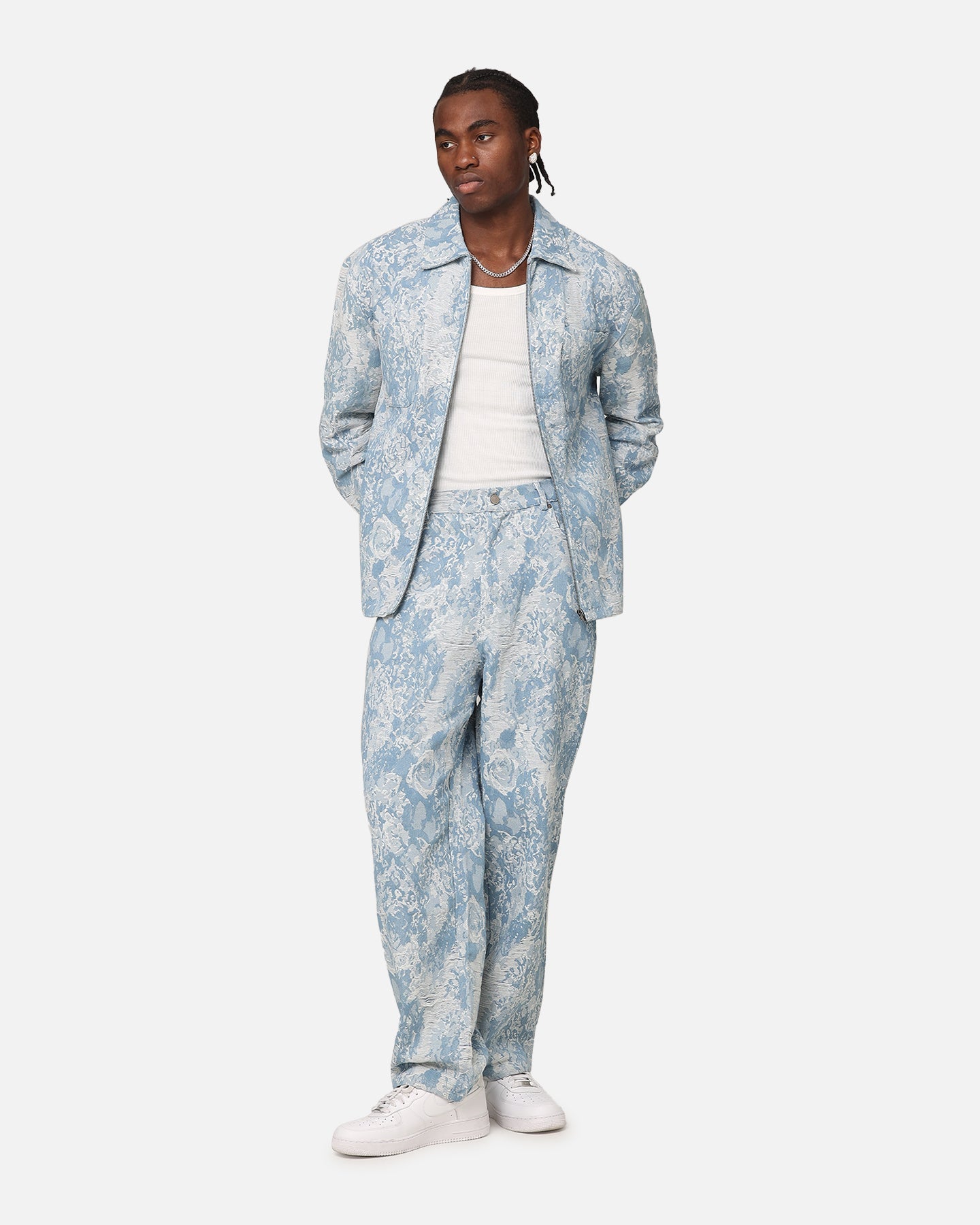 XXIII Denim Jacquard Jacket Pacific Blue