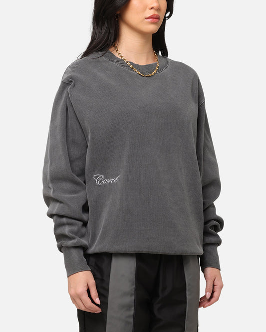 Carre Avenue Ribbed Crewneck Black