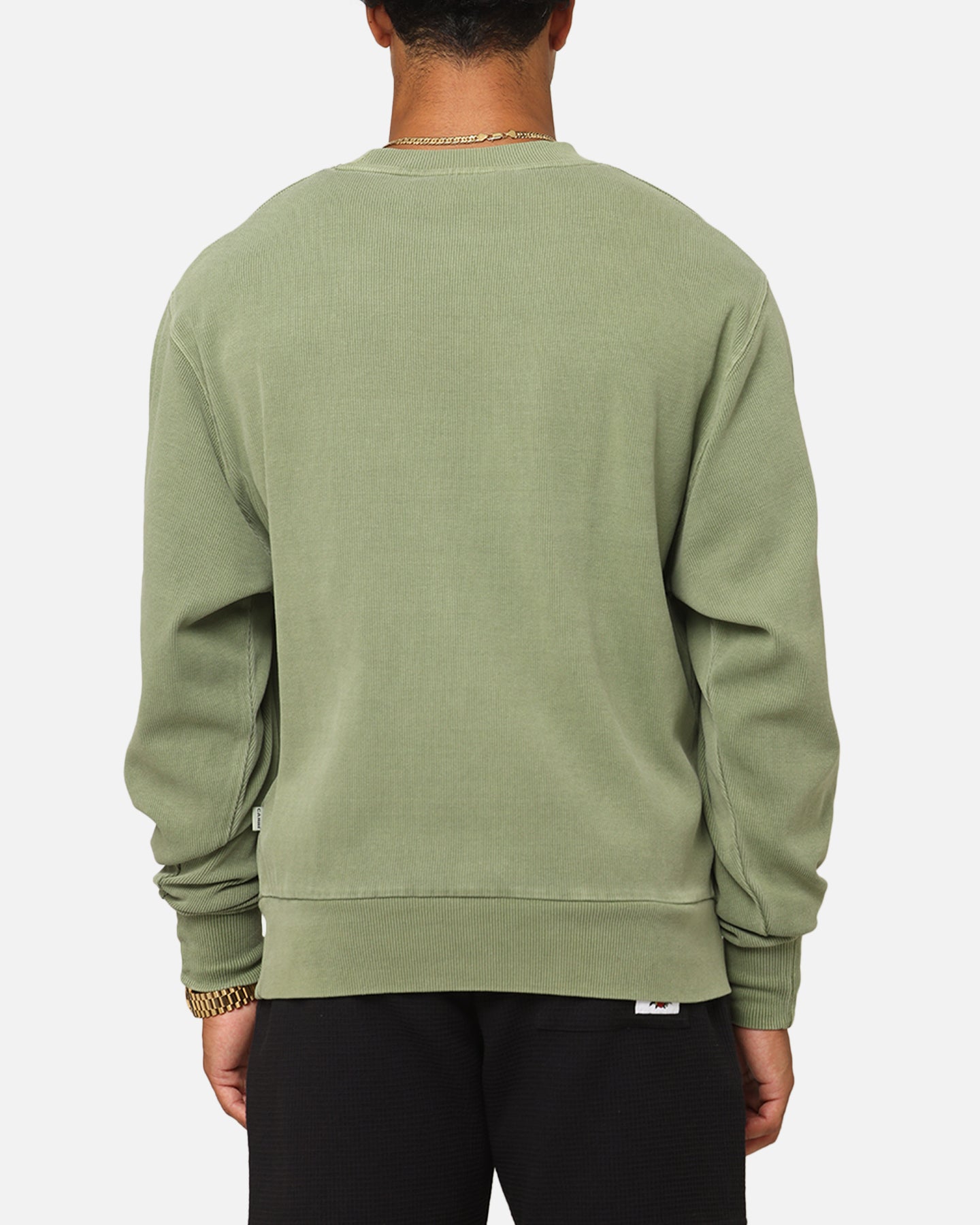 Carre Avenue Ribbed Crewneck Olive