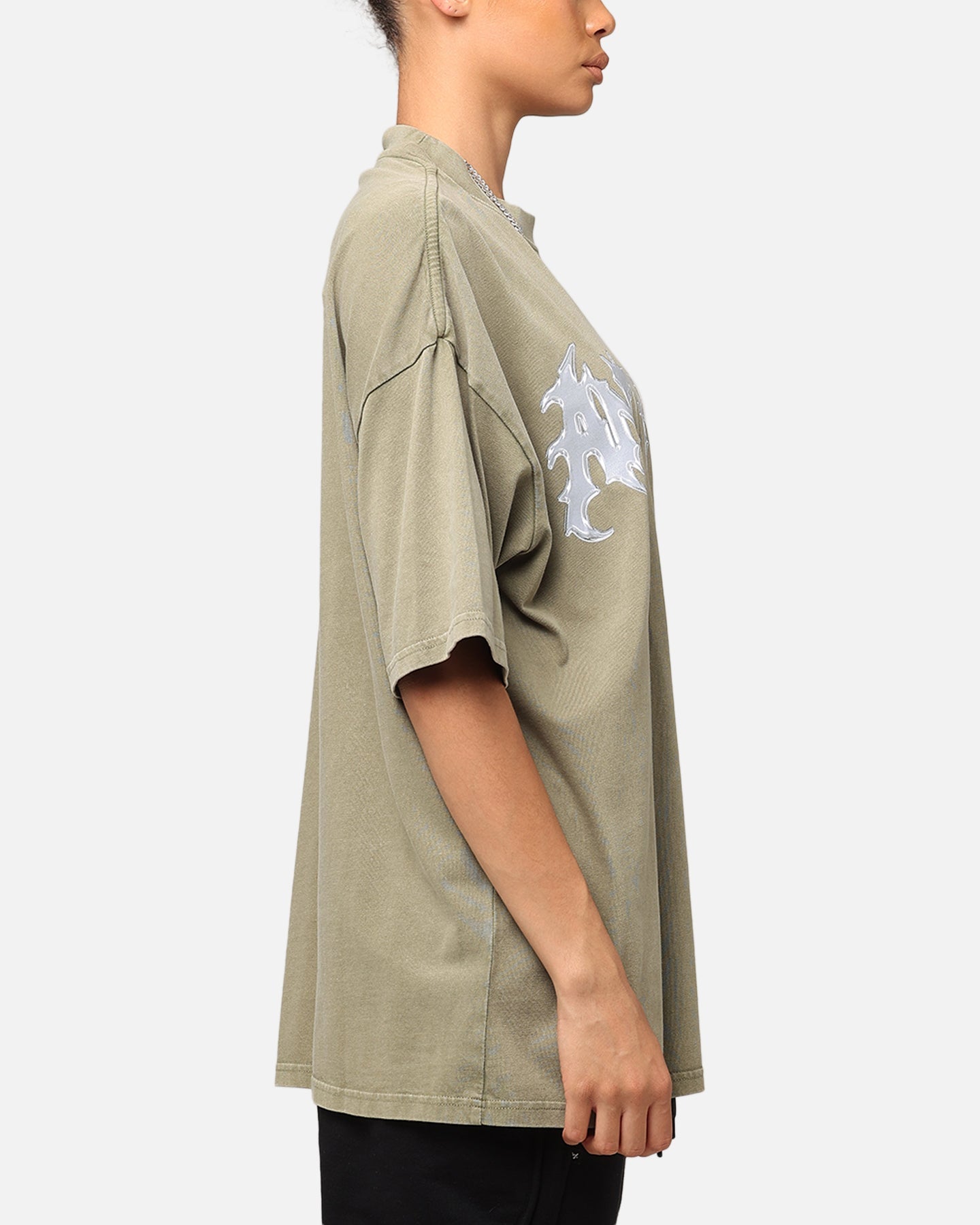 The Anti Order New Dawn Mock Neck T-Shirt Vintage Khaki