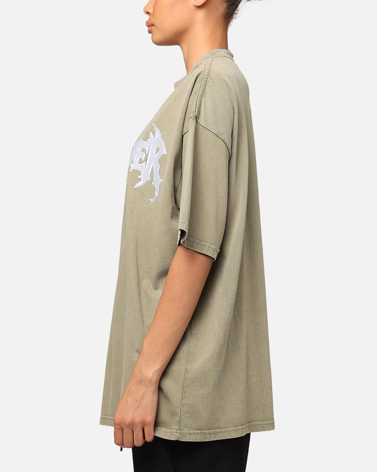 The Anti Order New Dawn Mock Neck T-Shirt Vintage Khaki