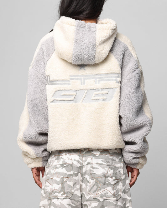 Loiter Speedway Fleece Jacket Stone