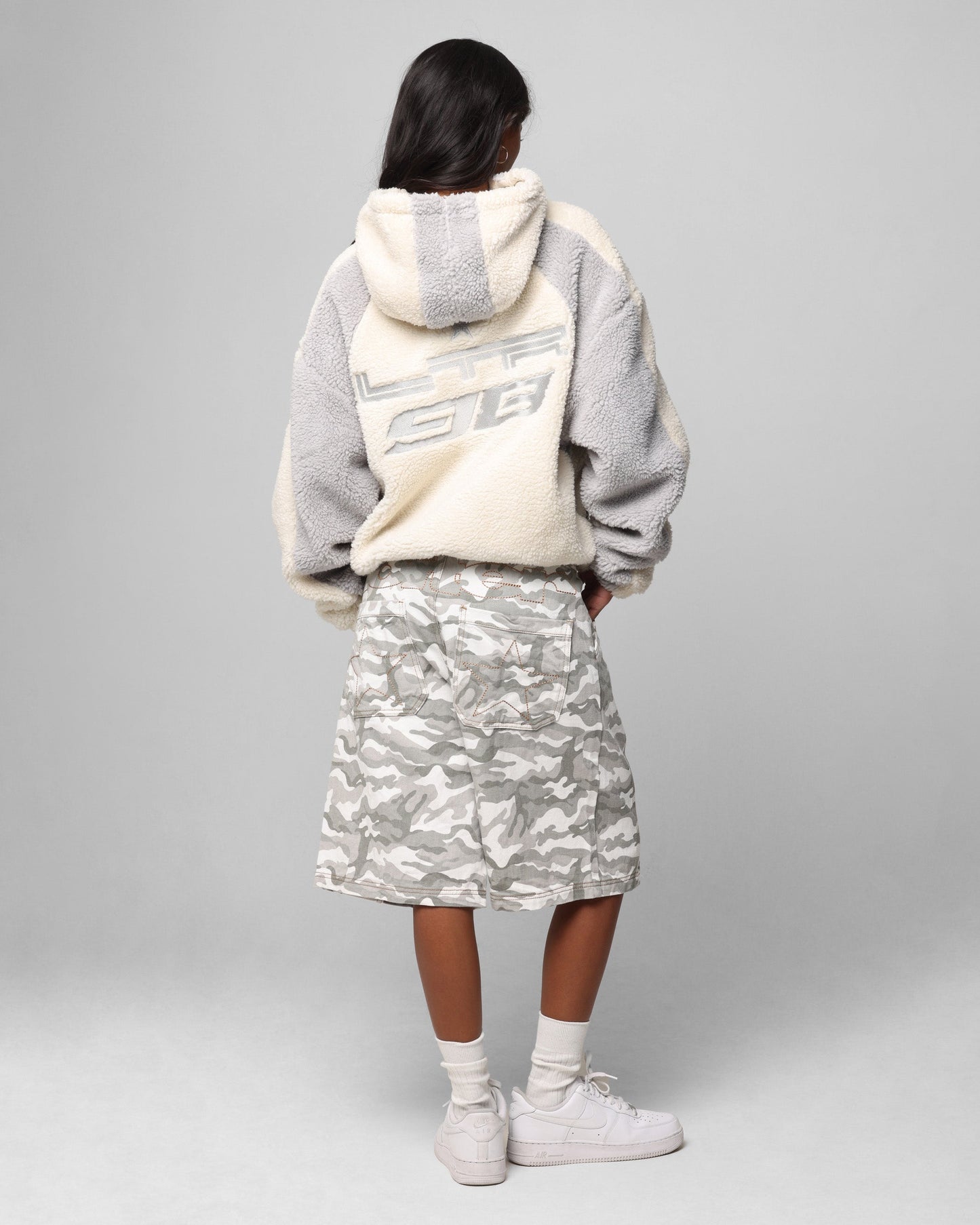 Loiter Speedway Fleece Jacket Stone