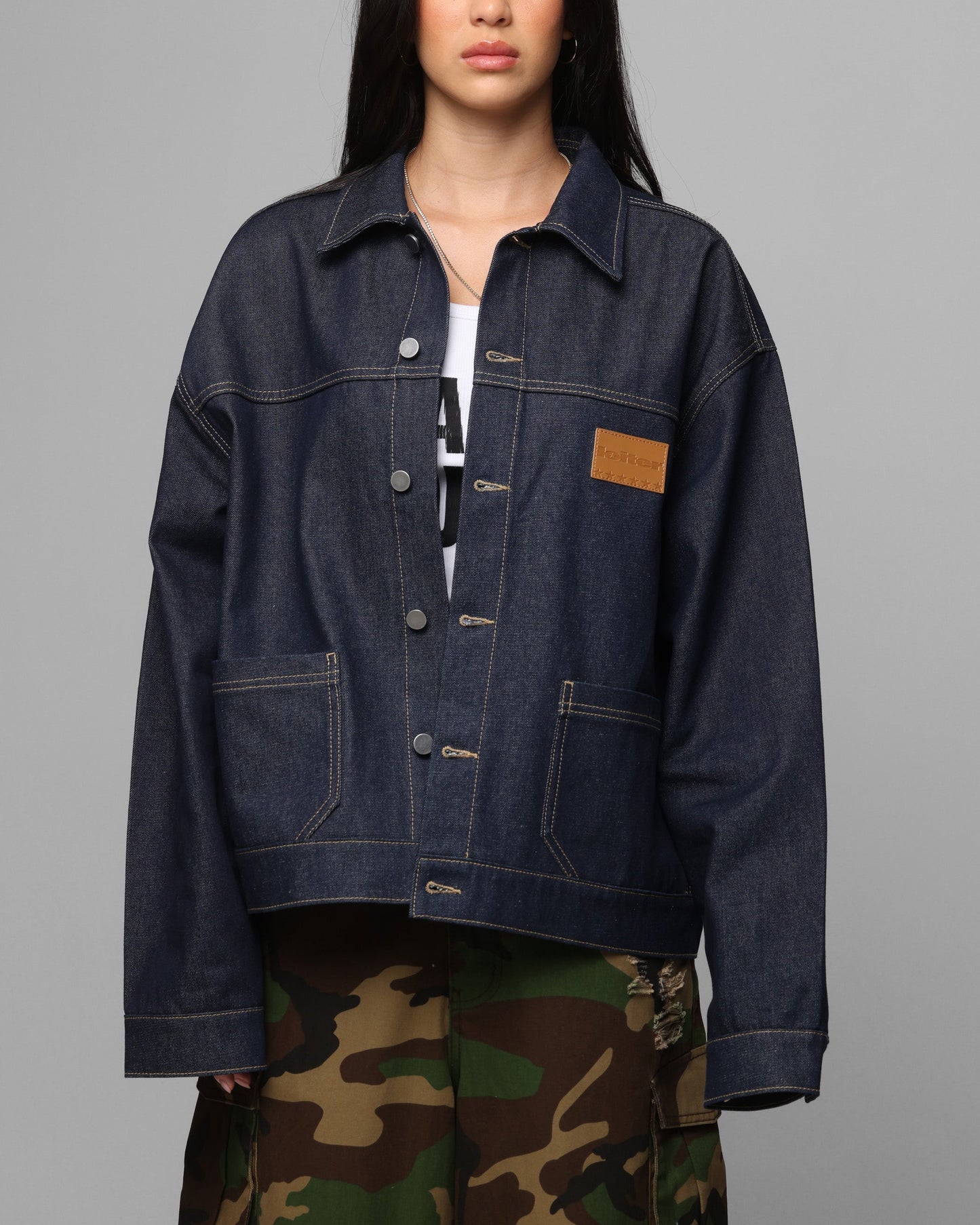 Loiter Prestige Denim Jacket Raw Indigo