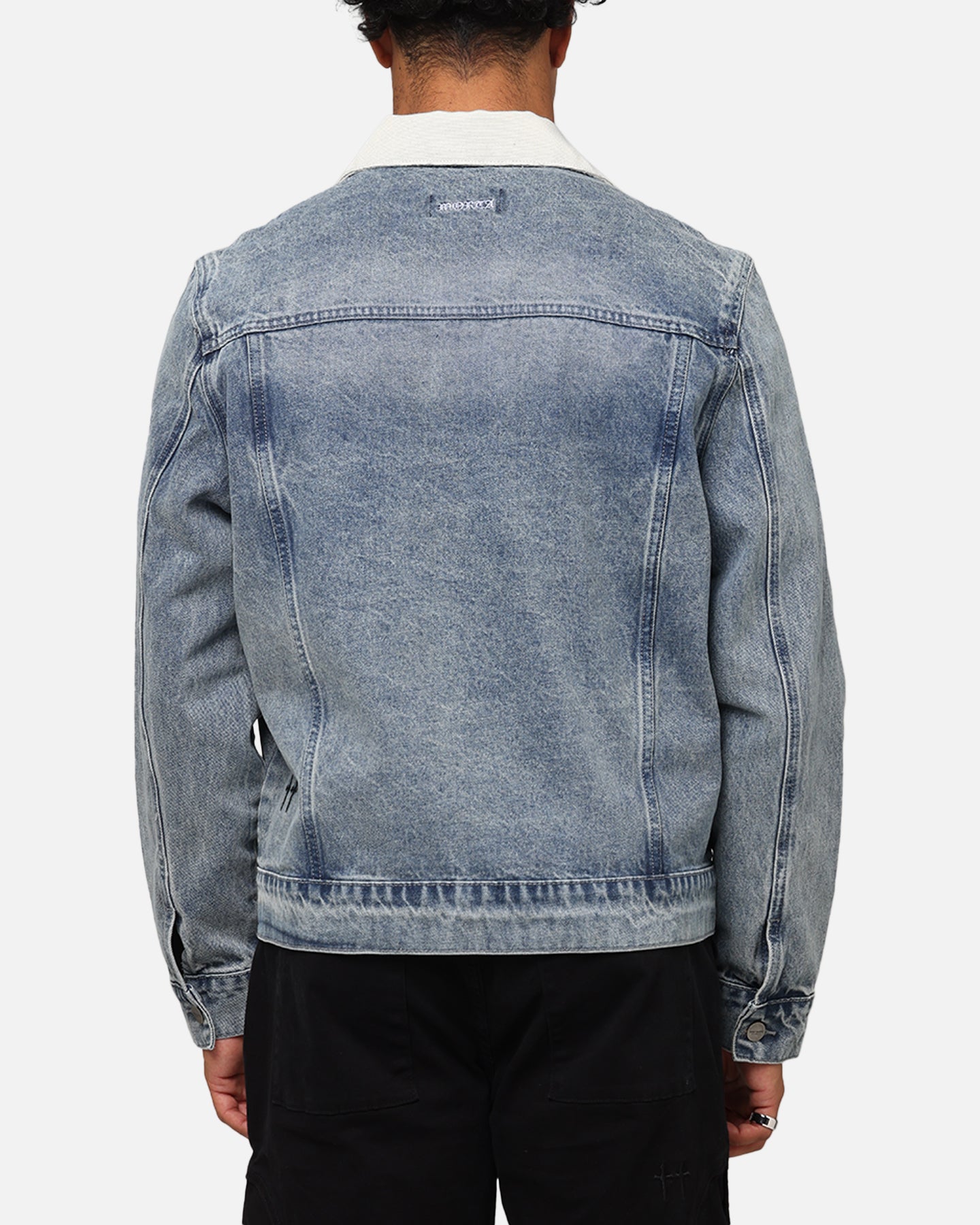 Saint Morta Gothic Distressed Denim Jacket Dirty Denim